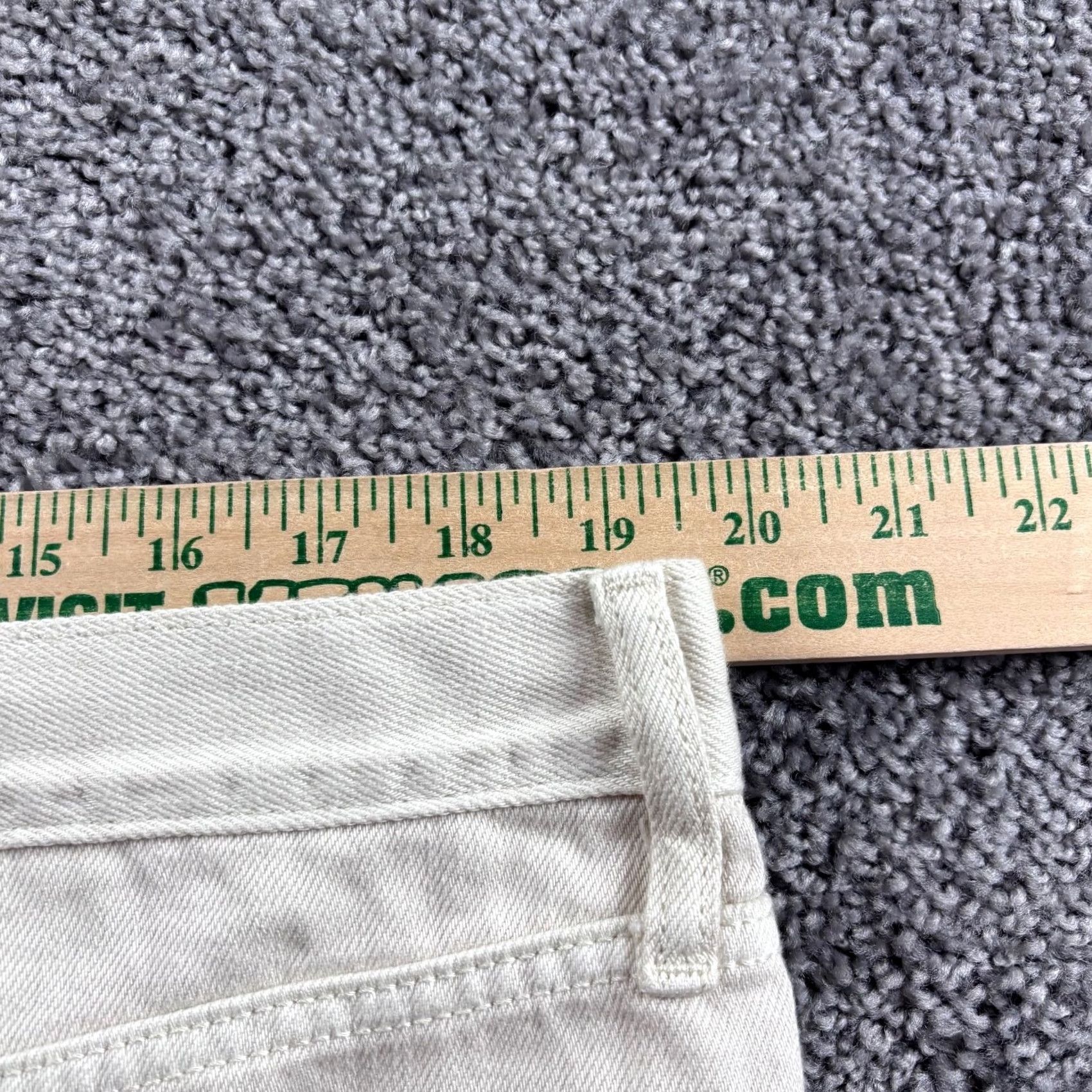 Vintage Universal Thread Jeans Womens 18 (38x30) Relaxed Wide-Leg Beige Cotton Denim City 30 Inseam Womens Size 40" / US 18 - 5 Thumbnail