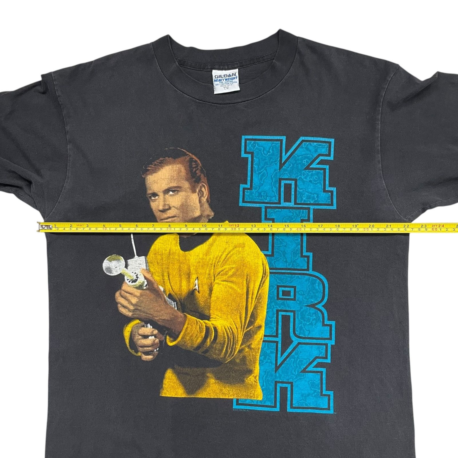 Vintage 90s STAR TREK CAPTAIN KIRK STARFLEET ELITE OFFICIAL T-SHIRT Size US L / EU 52-54 / 3 - 6 Thumbnail
