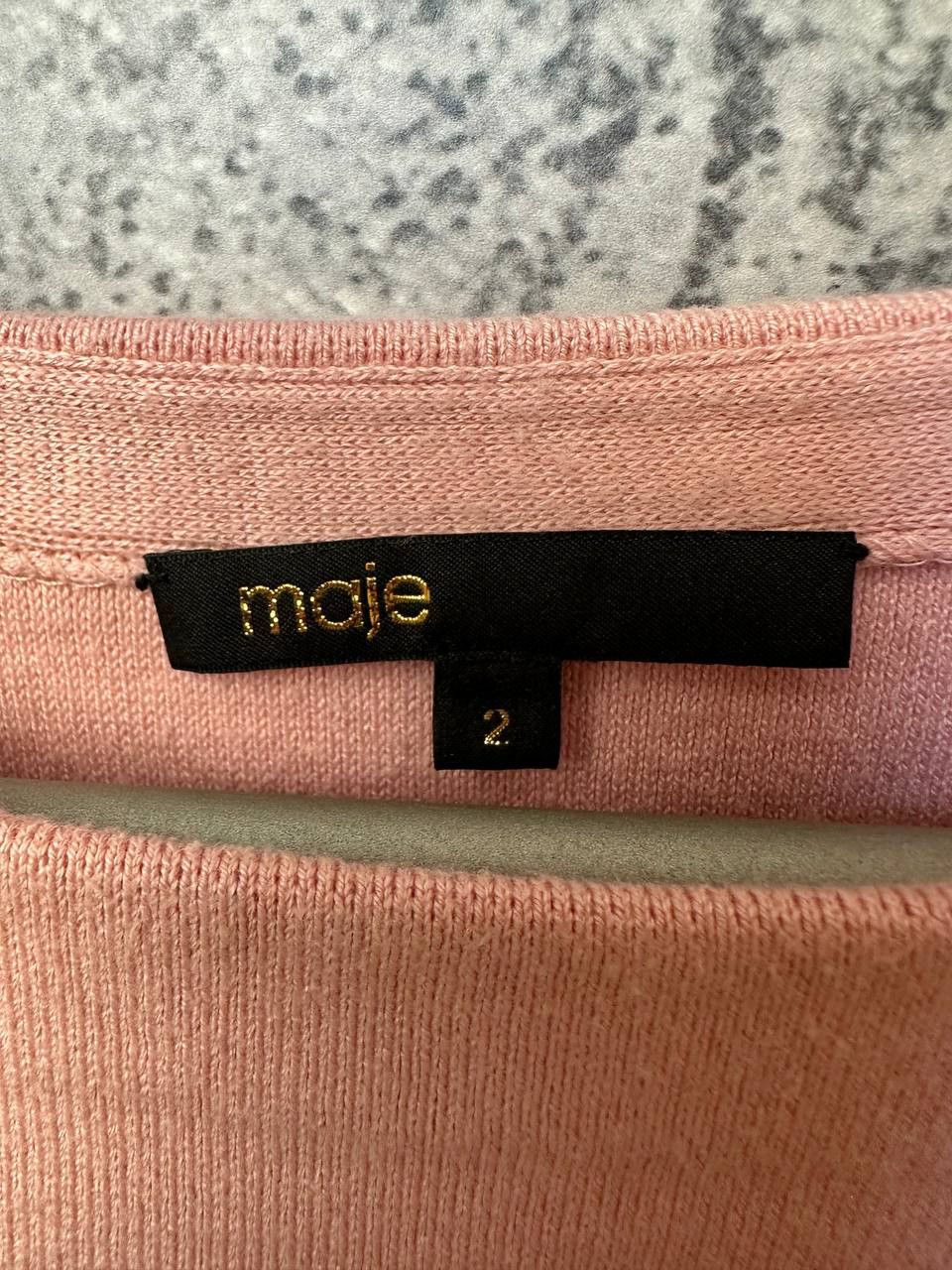 Maje Maje Pink Asymmetrical Hem Knit Sweater Pullover Top Size M / US 6-8 / IT 42-44 - 14 Thumbnail