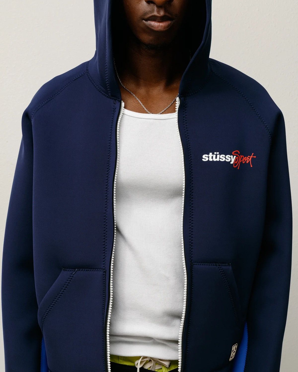 Wales bonner x Stussy Neoprene hoodie