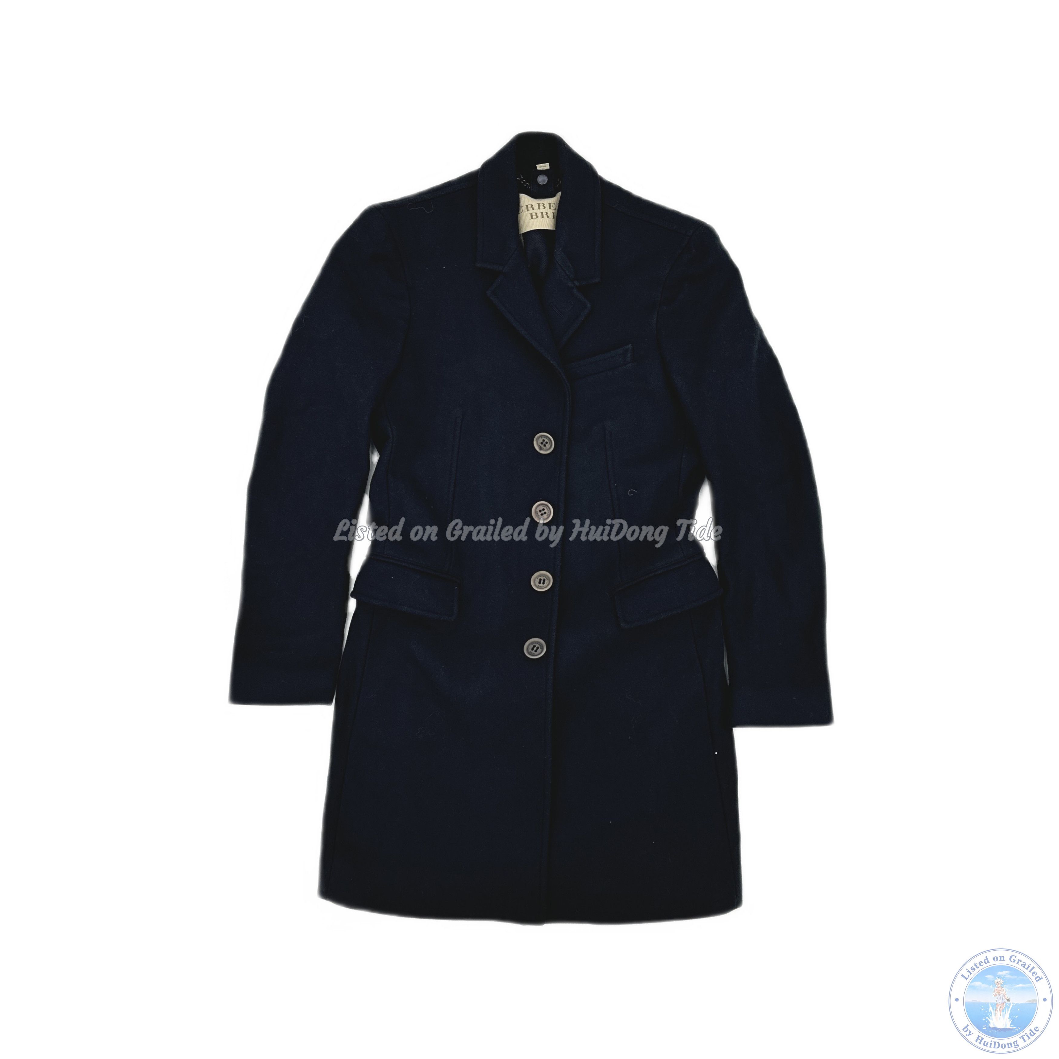 Burberry Burberry Brit Navy Peacoat | Grailed