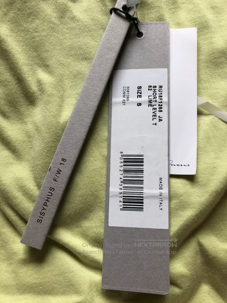 Rick Owens Rick Owens Mainline lemon yellow short sleeves Size US S / EU 44-46 / 1 - 4 Thumbnail