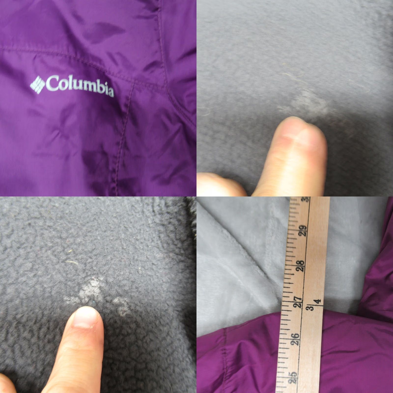 Rains Columbia Jacket Women Large Purple Insulated Switchback Sherpa FullZip Wind Rain Size L / US 10 / IT 46 - 8 Thumbnail