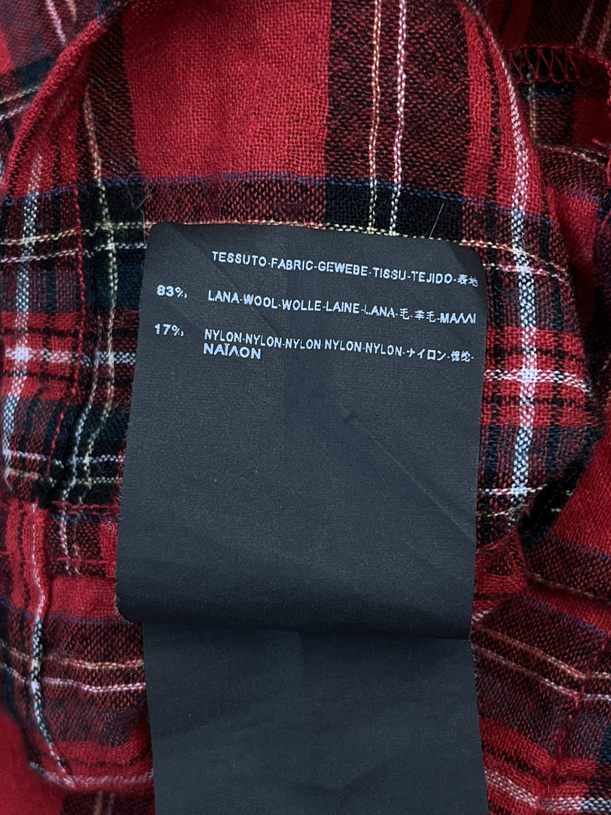 Saint Laurent Paris FW15 Saint Laurent Red Wool Flannel by Hedi Slimane Size XS / US 0-2 / IT 36-38 - 6 Thumbnail