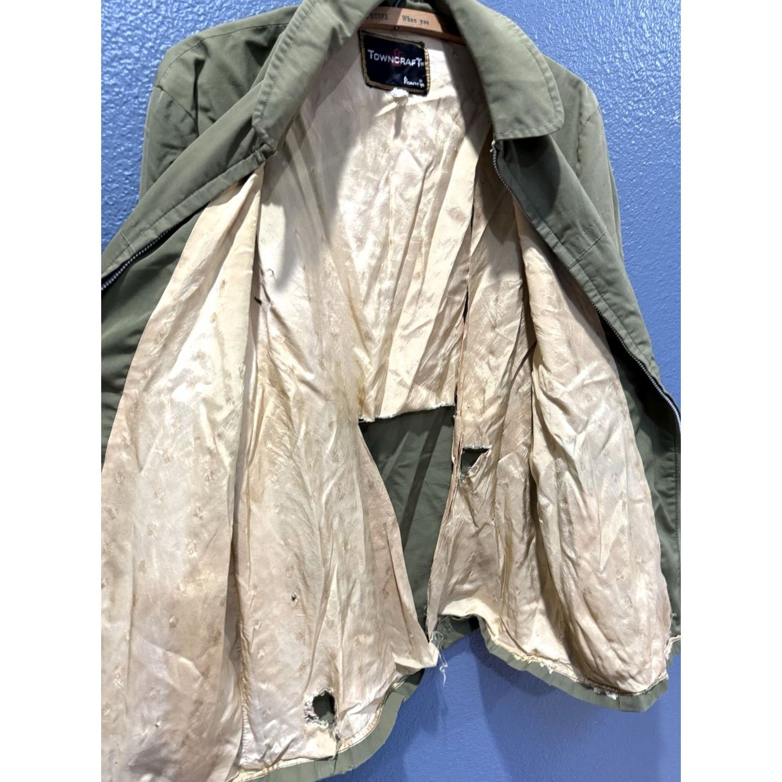 Vintage VINTAGE Towncraft Jacket Green Men L Cotton Zip Size US L / EU 52-54 / 3 - 5 Thumbnail