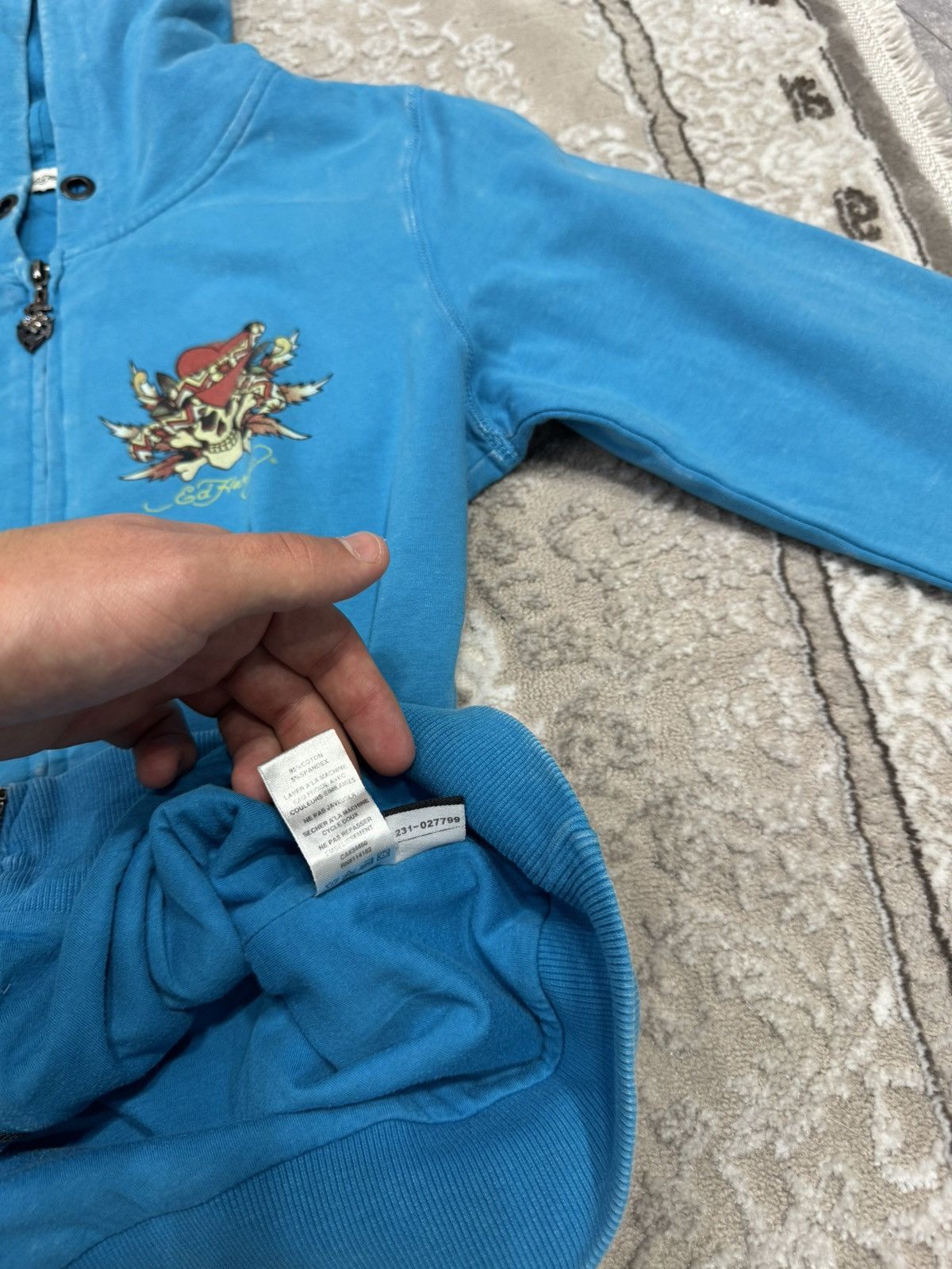 Ed Hardy Vintage Y2k Ed Hardy Suit(Pants+Zip Sweatshirt) Japanes 90’s Size L / US 10 / IT 46 - 23 Thumbnail