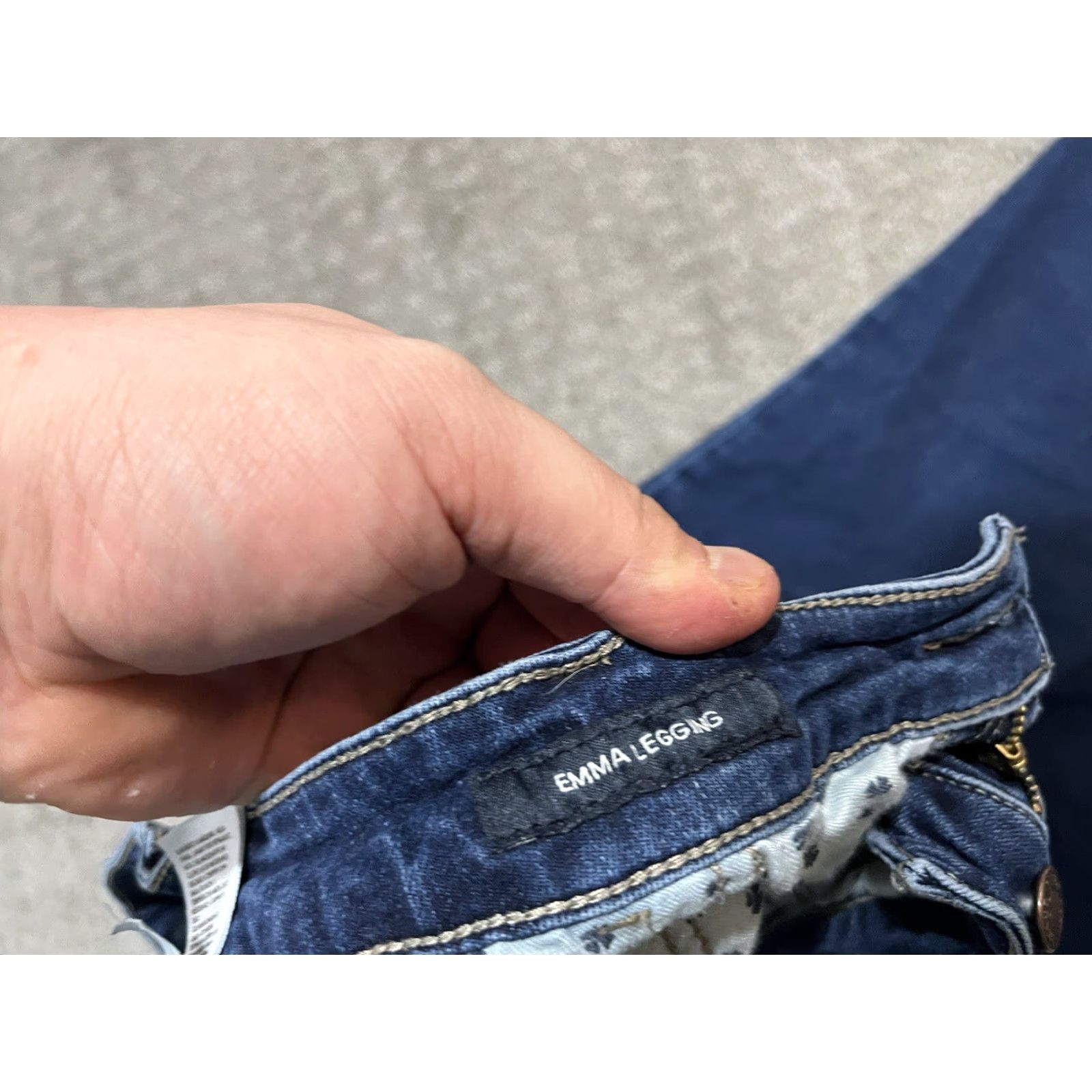 Lucky Brand Lucky Brand Jeans 5-Pocket Design Denim High Rise Curvy Plus Size 24W Blues Dark Emma Stretch Legging Jegging Women's Jeans Size 42" / US 20 - 6 Thumbnail