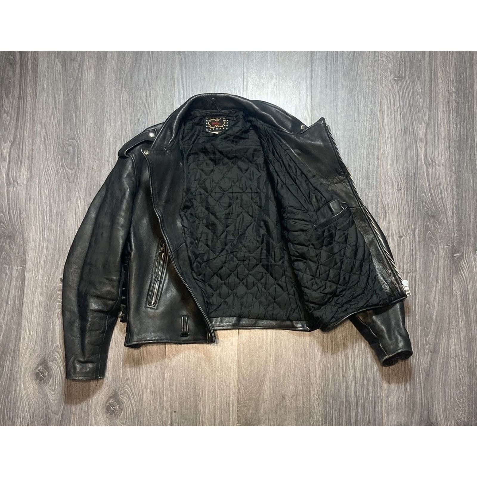 Genuine Leather 90s Opium Vintage Leather Bike Jacket Archive Size US L / EU 52-54 / 3 - 16 Thumbnail