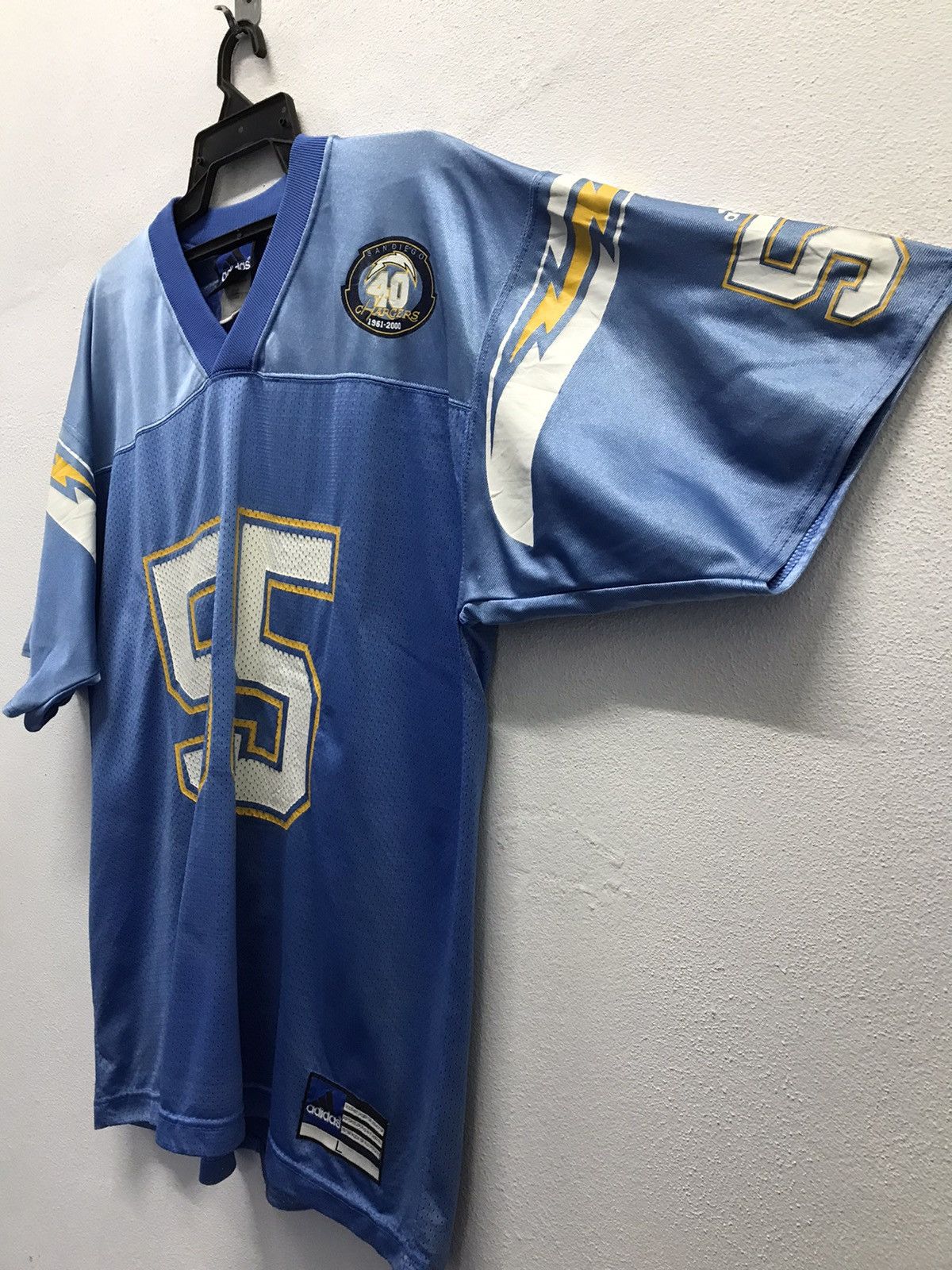 Adidas × Vintage Vintage Adidas San Diego 40 Chargers 1961-2000 Jerseys Size US L / EU 52-54 / 3 - 8 Thumbnail