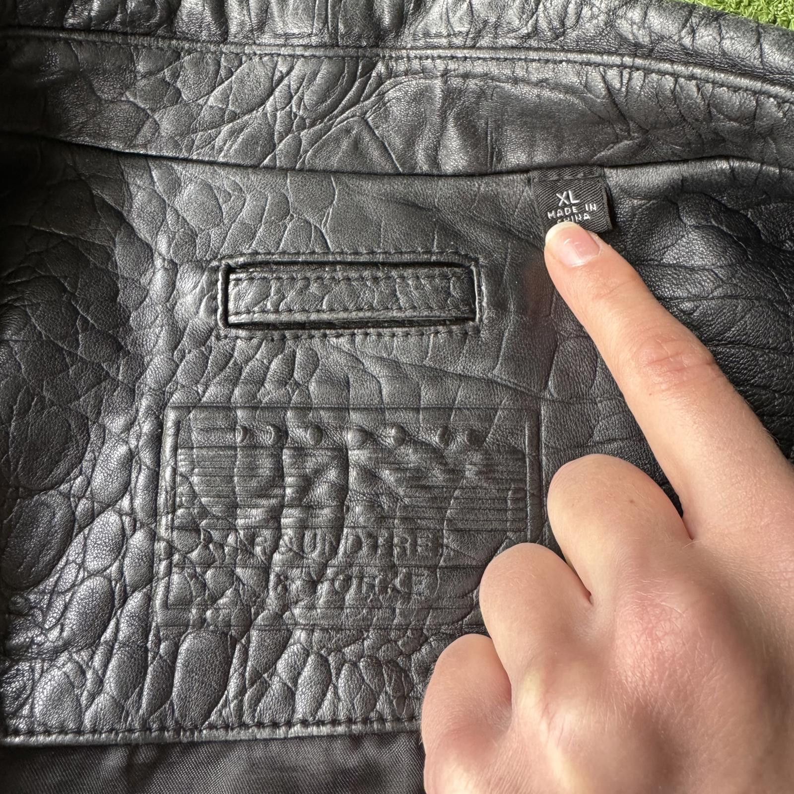Designer Stylish Black Leather Jacket – Size XL Size ONE SIZE - 2 Thumbnail