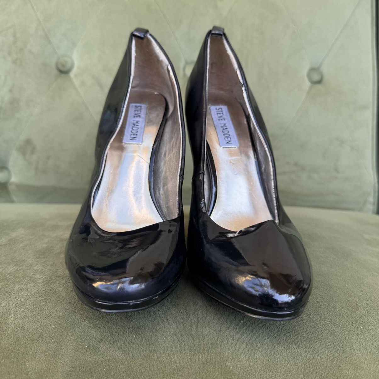 Steve Madden Steve Madden black patent leather 5 inch heel pumps size 8.5 Size US 8.5 / IT 38.5 - 2 Thumbnail