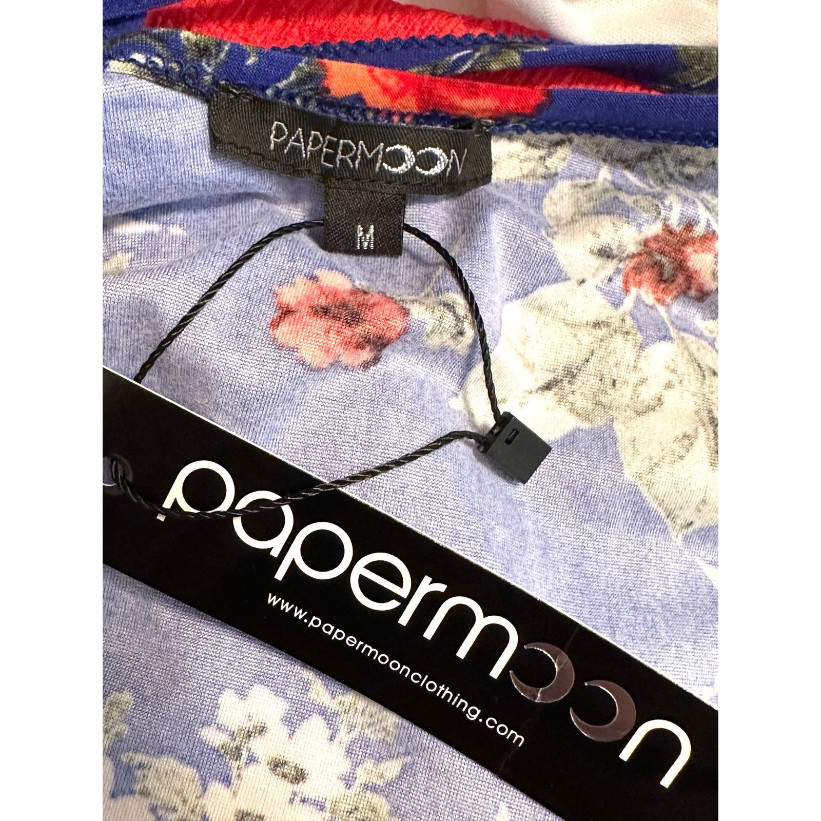 Other Papermoon Basima Back Detail Knit Top Blue Floral M Size M / US 6-8 / IT 42-44 - 12 Thumbnail