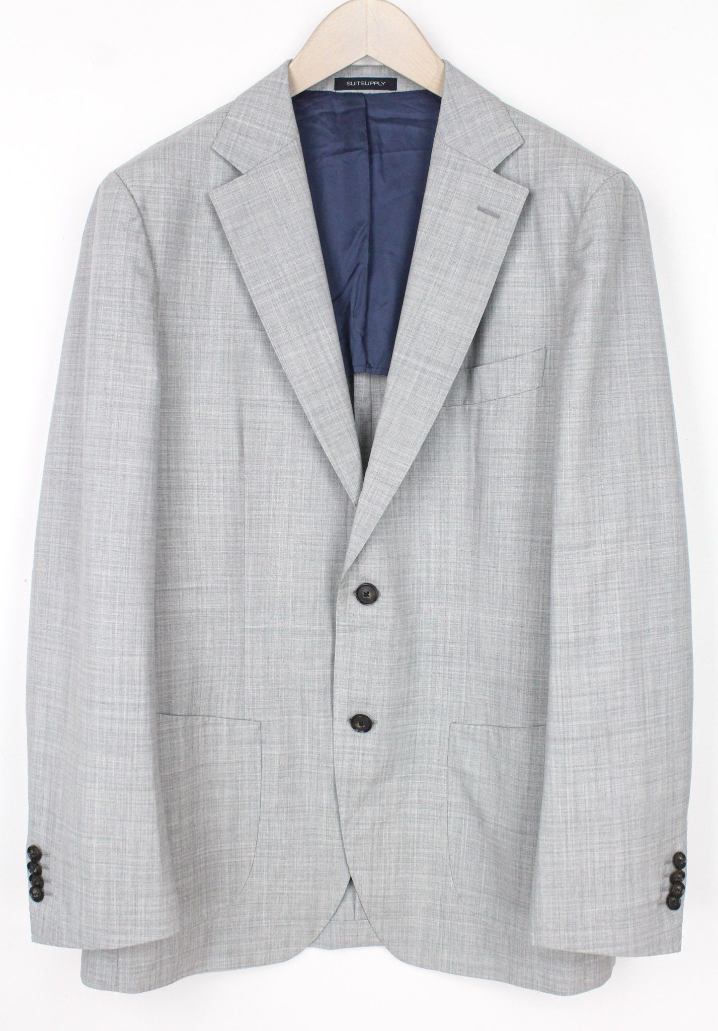 Suitsupply HAVANA PATCH UK42R Grey Wool S120s 3-Piece Slim 72242 Size 42R - 5 Thumbnail