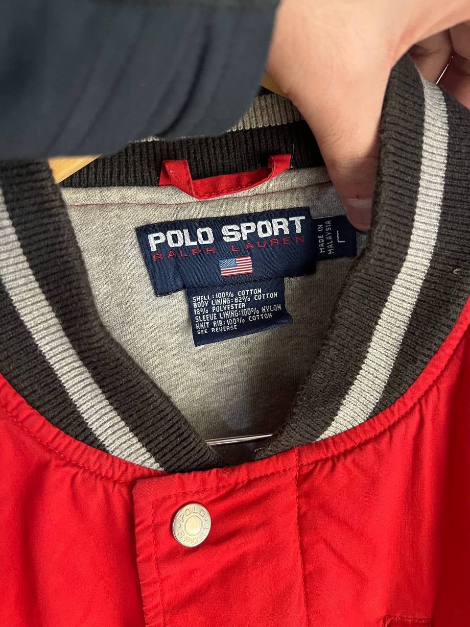 Polo Ralph Lauren VINTAGE POLO SPORT RALPH LAUREN RETRO BOMBER JACKET Size US L / EU 52-54 / 3 - 4 Thumbnail