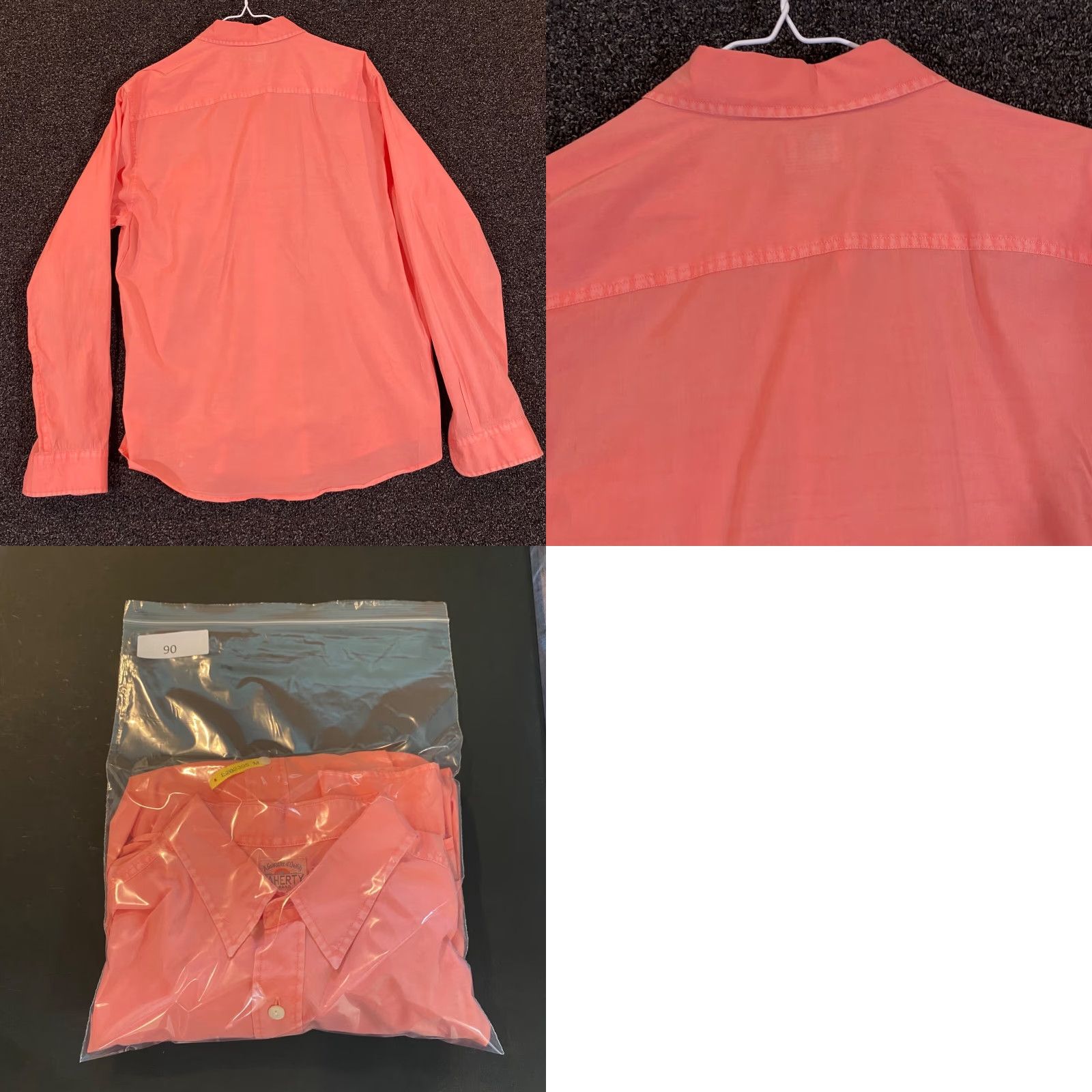 Faherty Faherty Shirt Mens Large Orange Button-Up Outdoors L/S Cotton Shirt Size US L / EU 52-54 / 3 - 8 Thumbnail