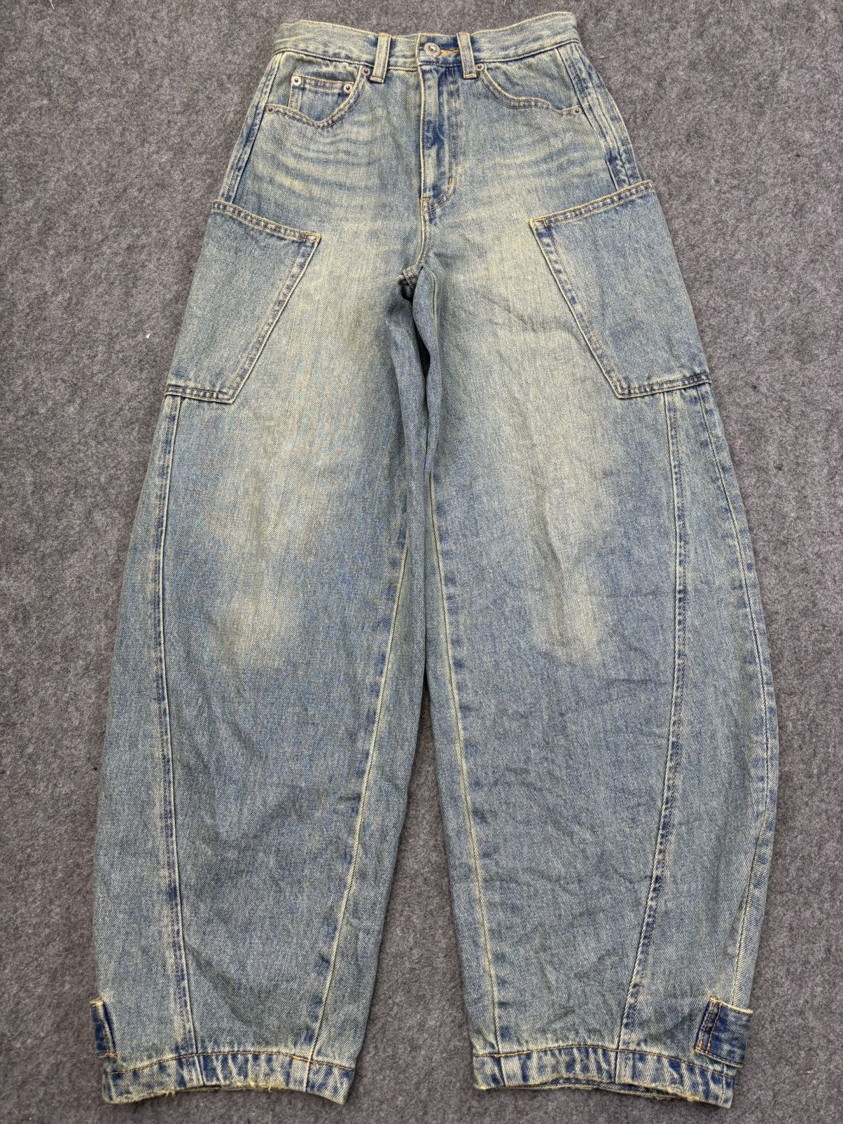 MOUSSY 💥Super Balloon💥Archival Style Cargo Balloon Denim F927 Size 25" / US 0 / IT 36 - 16 Thumbnail