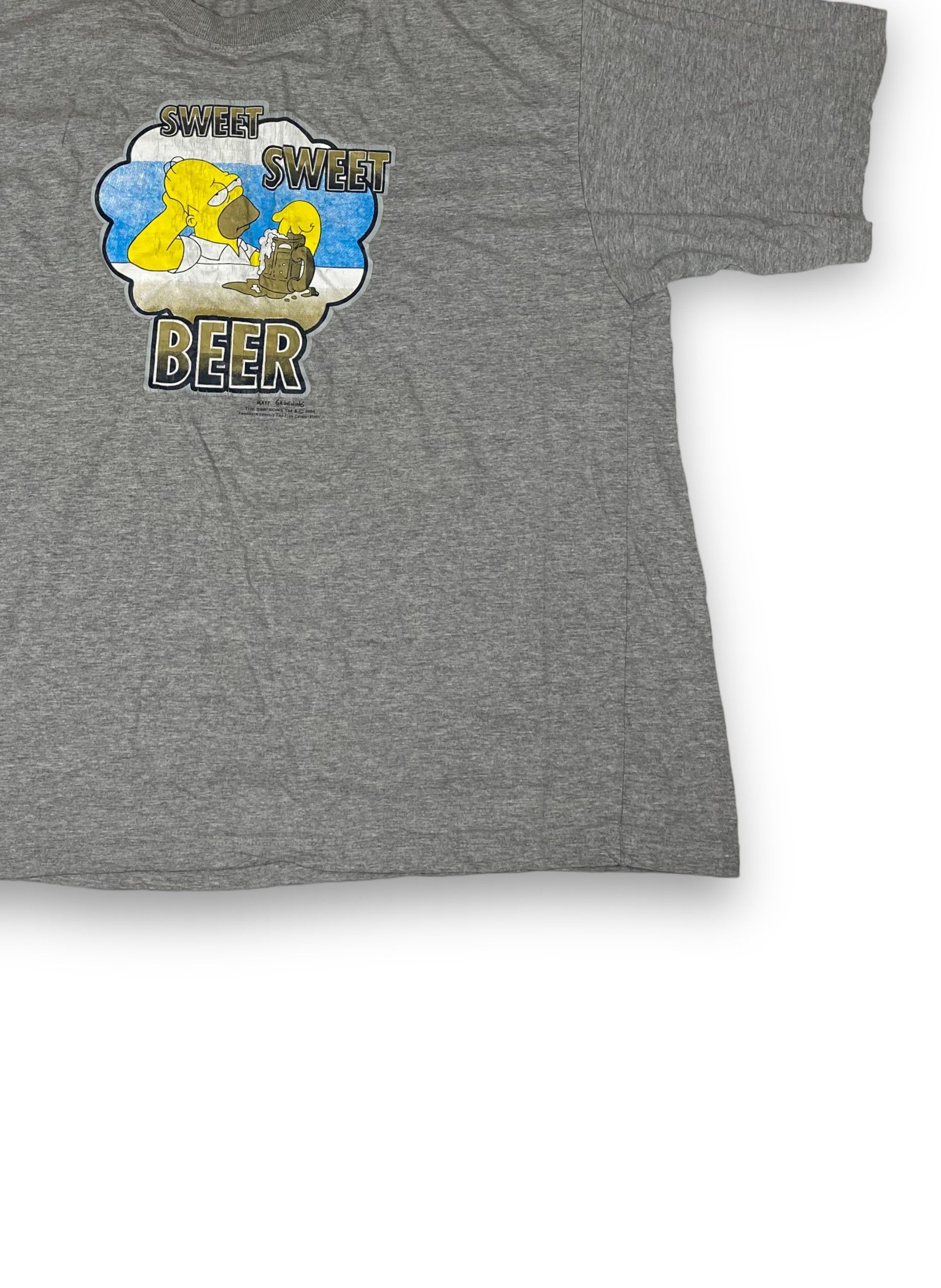 The Simpsons 2000 Vintage SIMPSONS Grey Big Logo Homer T-Shirt Y2k M575 Size US XL / EU 56 / 4 - 2 Thumbnail