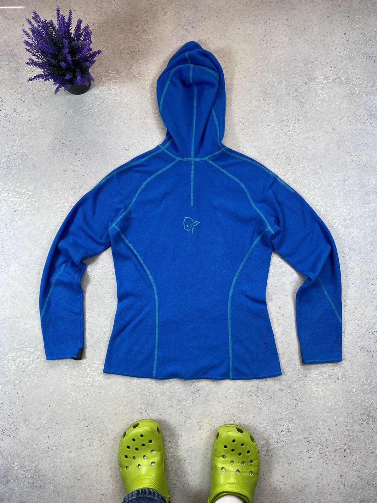 Norrona Norrona Polartec Blue Full Zip Hood Size Small Size US S / EU 44-46 / 1 - 4 Thumbnail