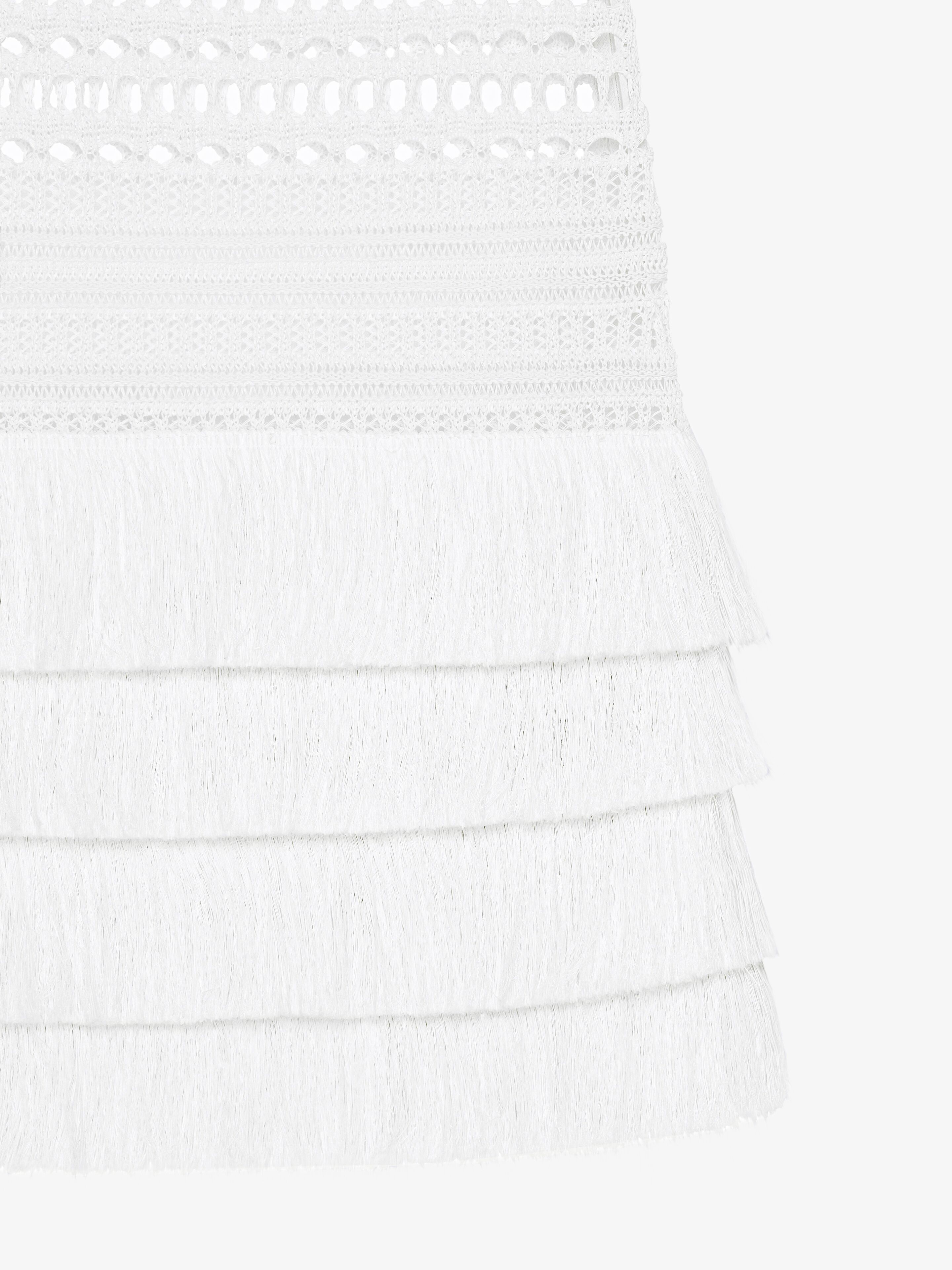 Givenchy o1srvl11e0825 Crochet Skirt in White Size 27" / US 4 / IT 40 - 5 Thumbnail