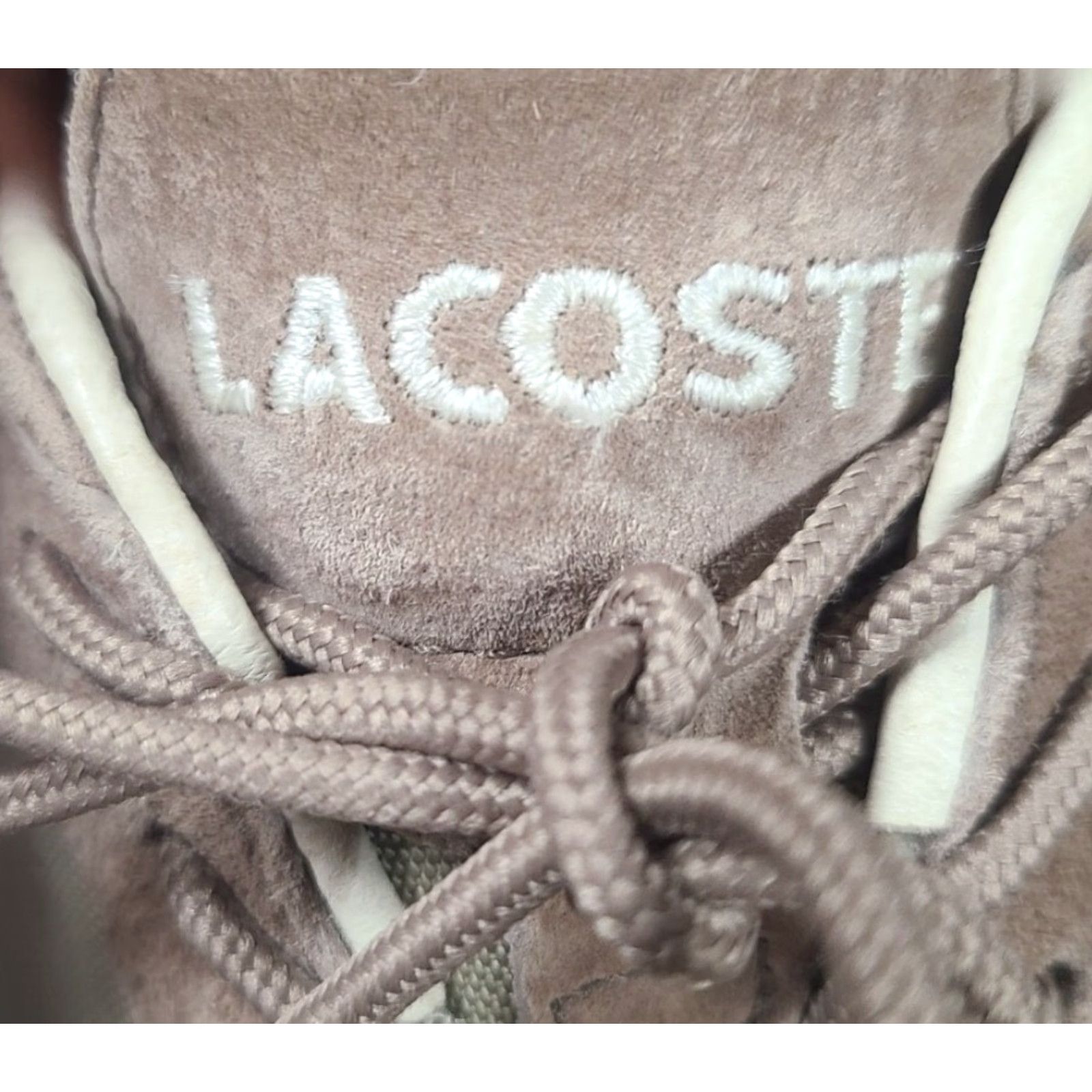Lacoste VINTAGE Lacoste Raven Mix B61 Men’s Beige Fashion Sneakers Casual Sneaker Leather Size US 10 / EU 43 - 2 Thumbnail