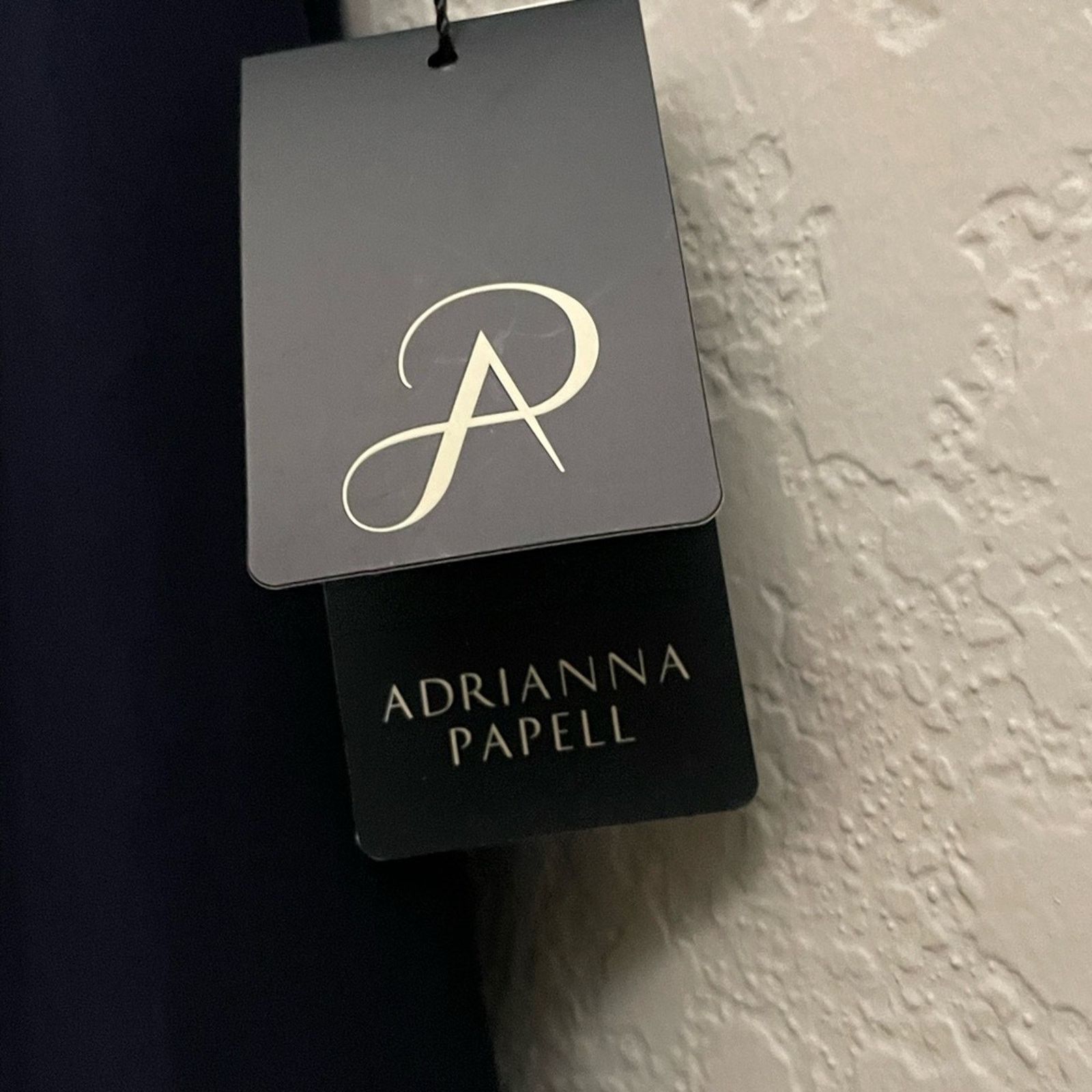Adrianna Papell Adrianna Papell Jersey Tuxedo Dress in Midnight - Women 12 Size XL / US 12-14 / IT 48-50 - 4 Thumbnail
