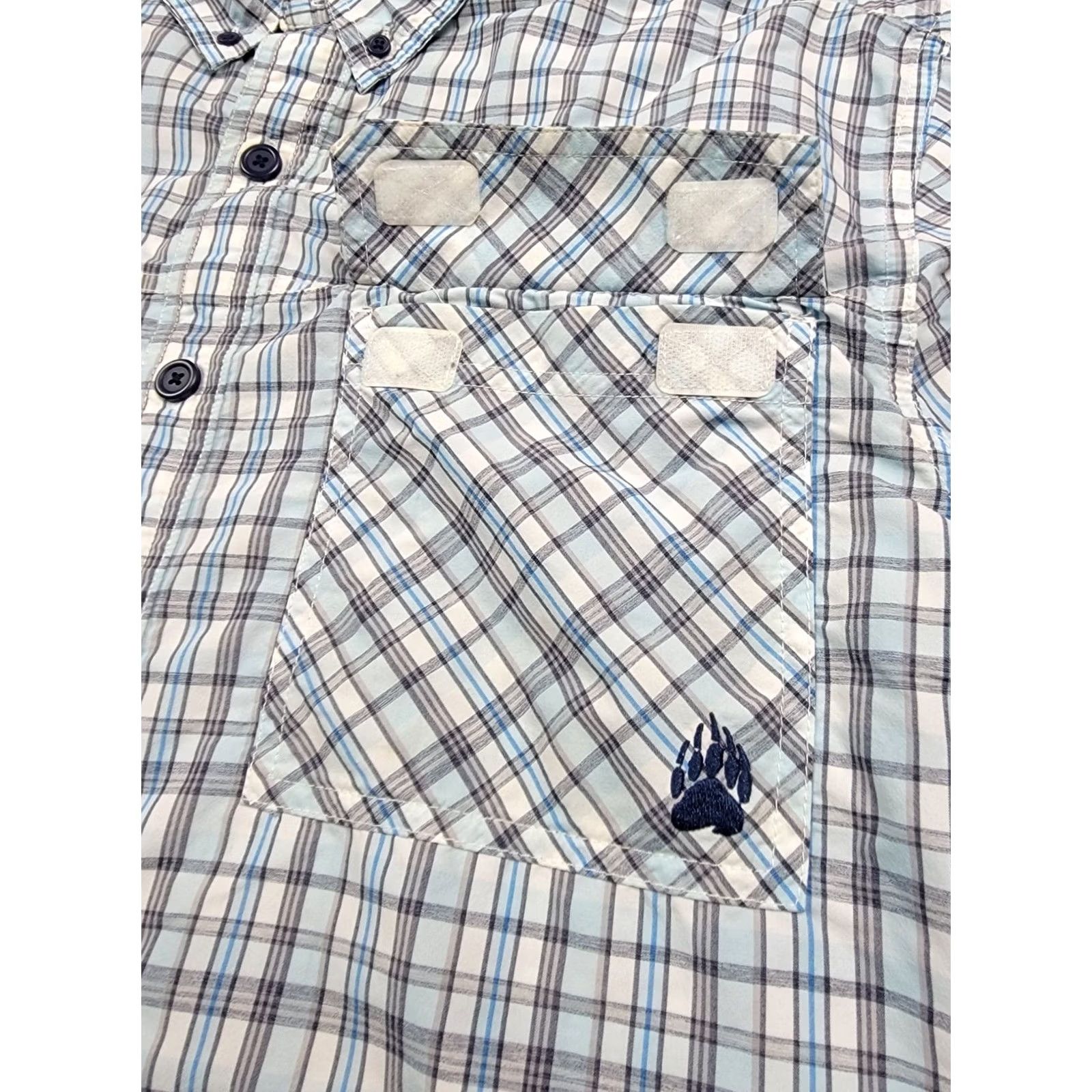 Vintage Duluth Alaskan Hardgear Shirt Mens XL Standard Fit Blue Plaid Button Down Nylon Polyester Lightweight Breathable Pockets Casual Travel Size US XL / EU 56 / 4 - 4 Thumbnail