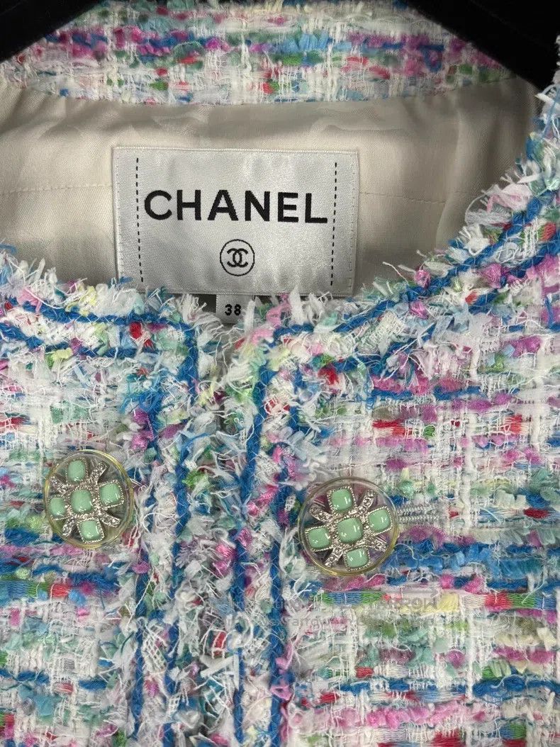Chanel Chanel Beach series colourful tweed vest jacket Size XS / US 0-2 / IT 36-38 - 4 Thumbnail