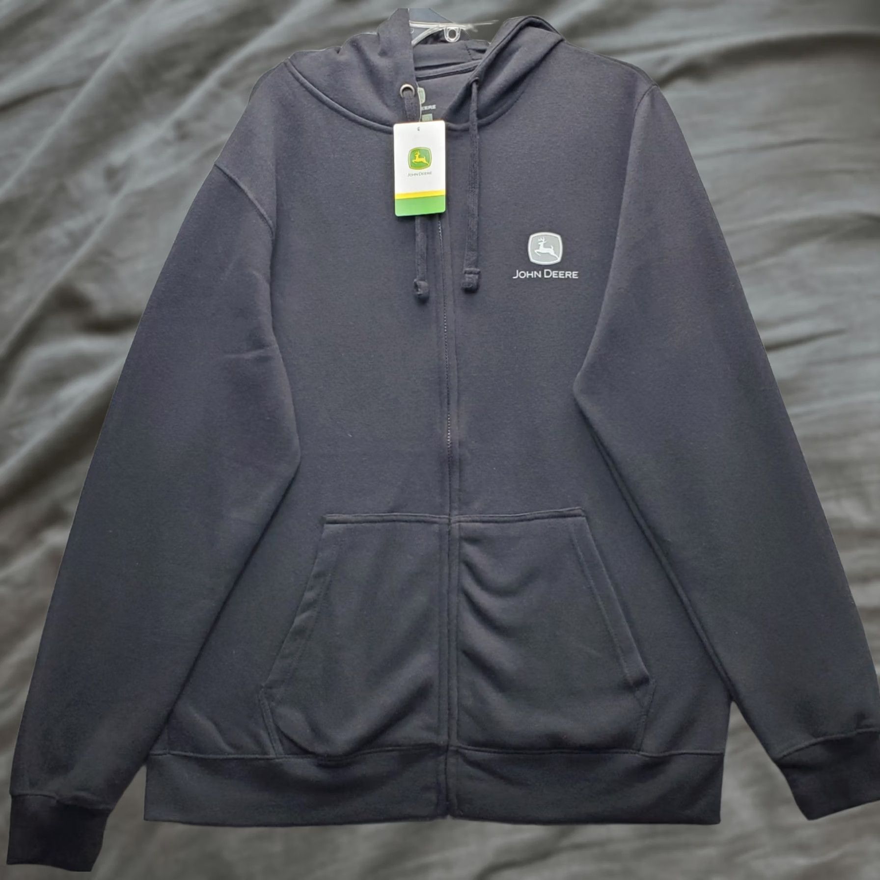 John Deere John Deere Full Zip Hoodie Men XL Multi Fleece Lined Run Your World Graphic Back - Premium Quality Size US XL / EU 56 / 4 - 1 Thumbnail