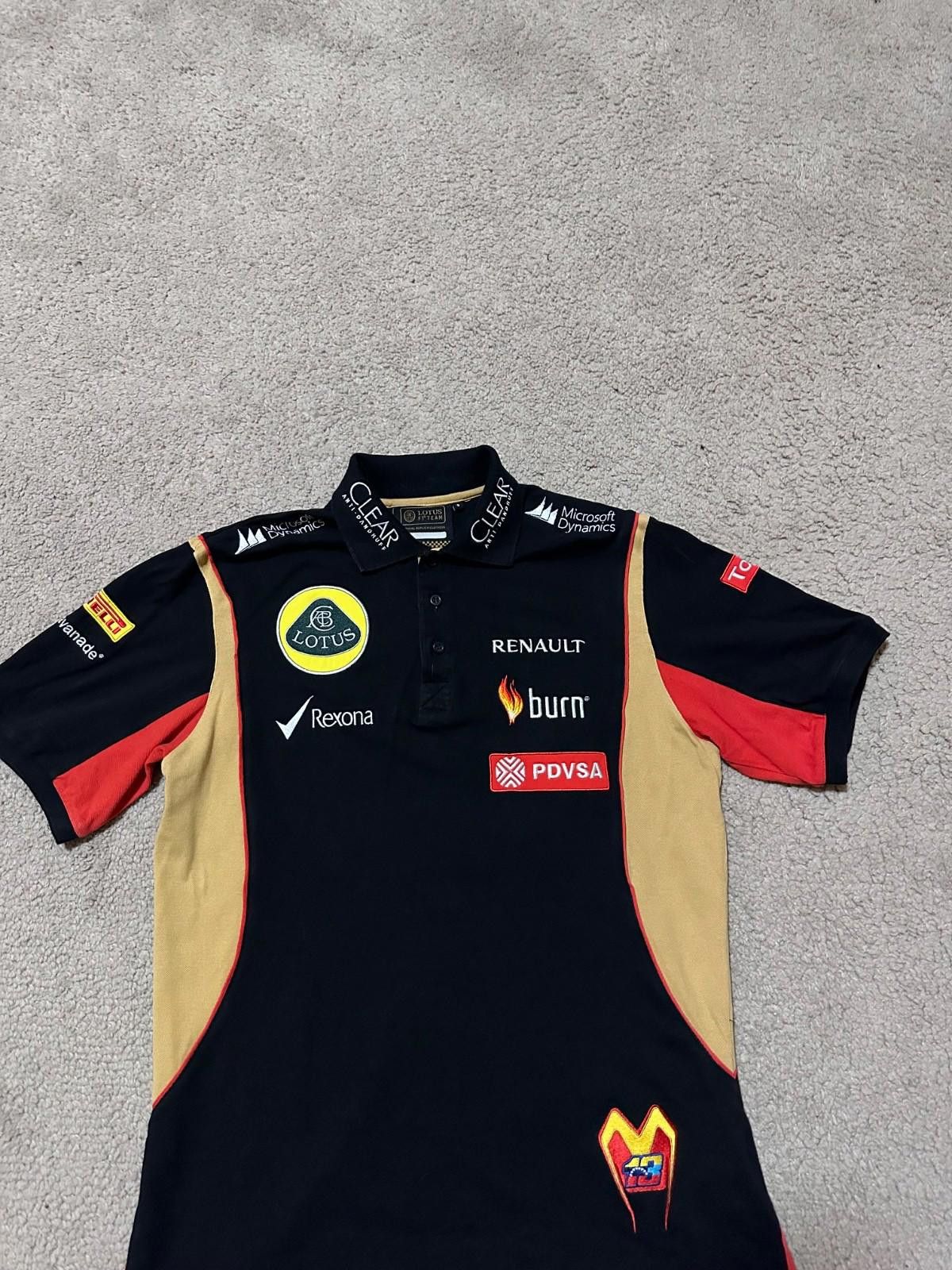 Other Vintage Lotus Renault Formula One 1 Racing Team Polo Shirt Size US S / EU 44-46 / 1 - 3 Thumbnail