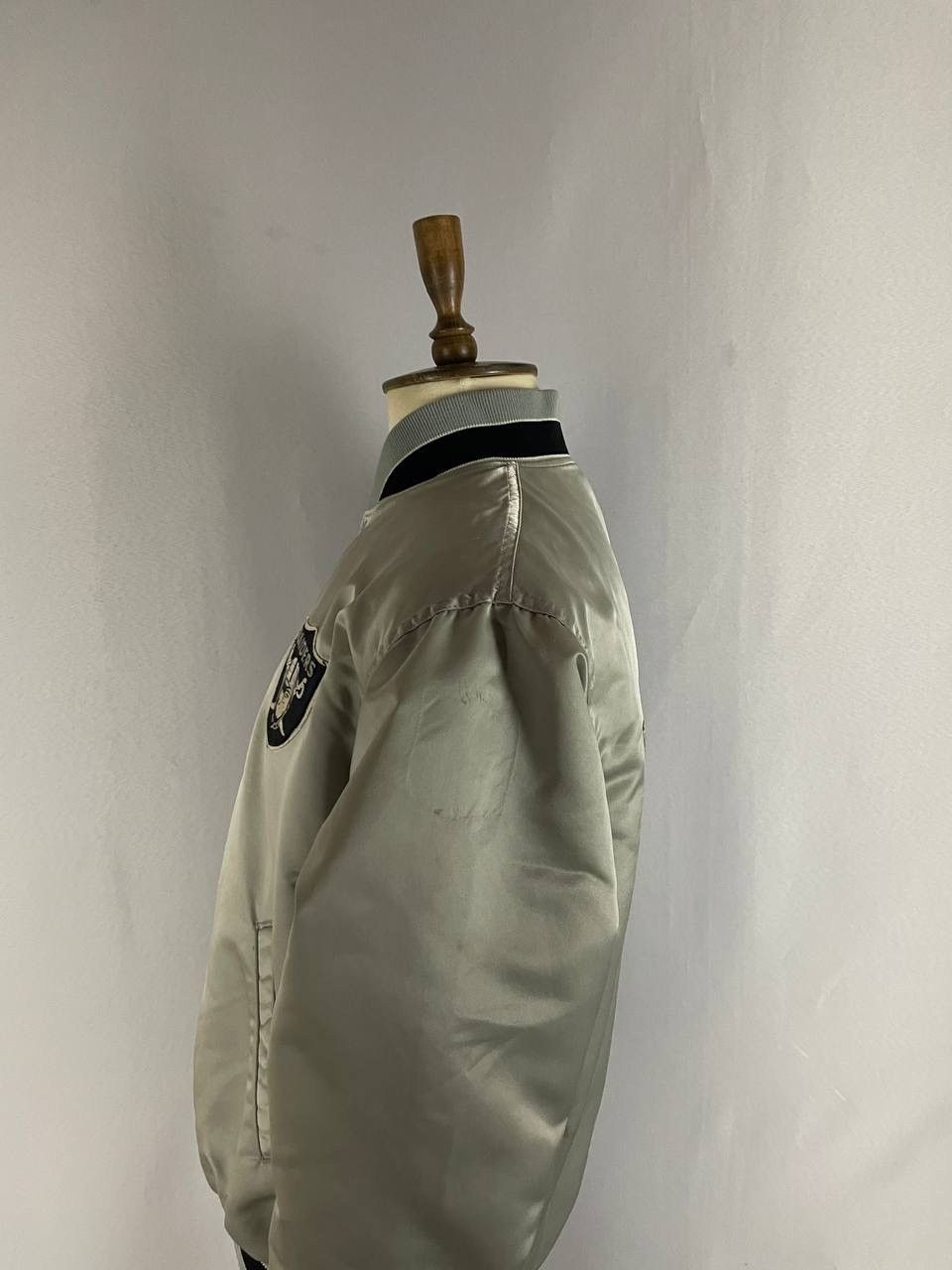 Starter Starter Raiders Vintage Bomber Jacket 1990s Grey Size US XL / EU 56 / 4 - 9 Thumbnail