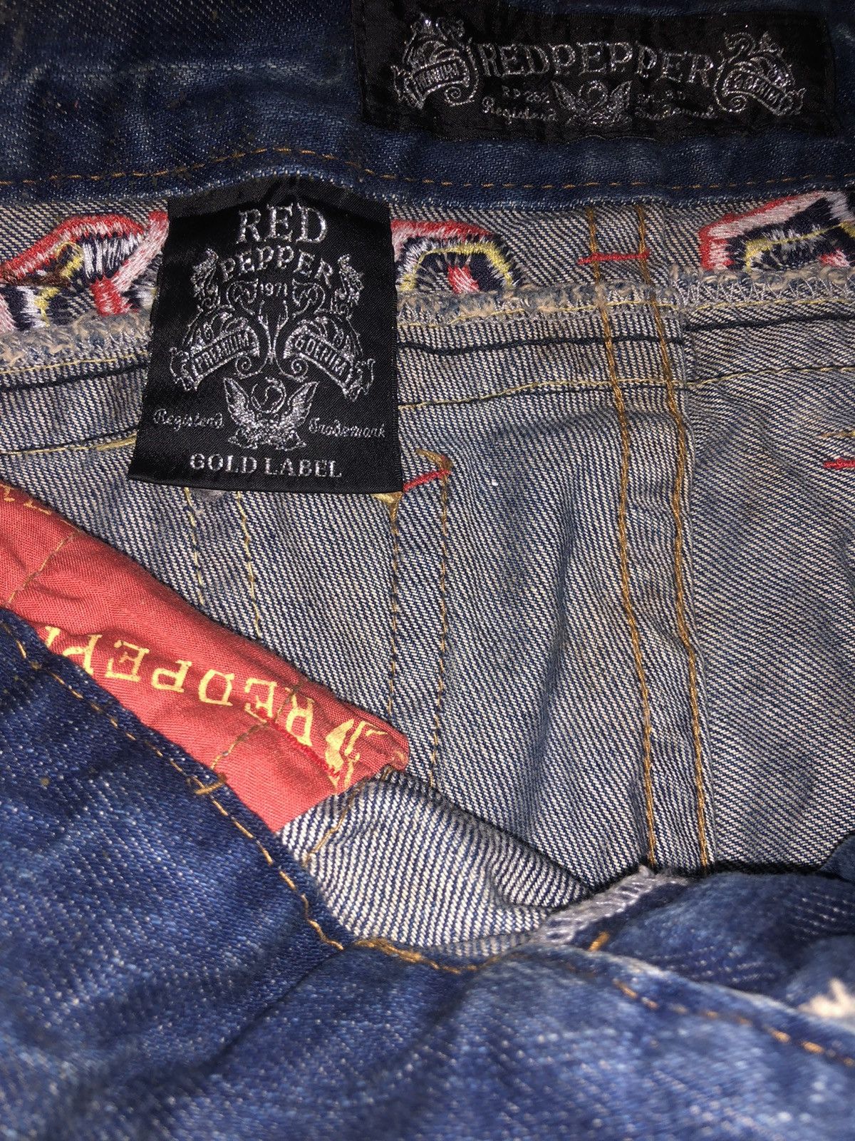 Designer × Japanese Brand × Vintage Vintage Japanese Brand Red Pepper Denim Jeans Size US 30 / EU 46 - 25 Thumbnail