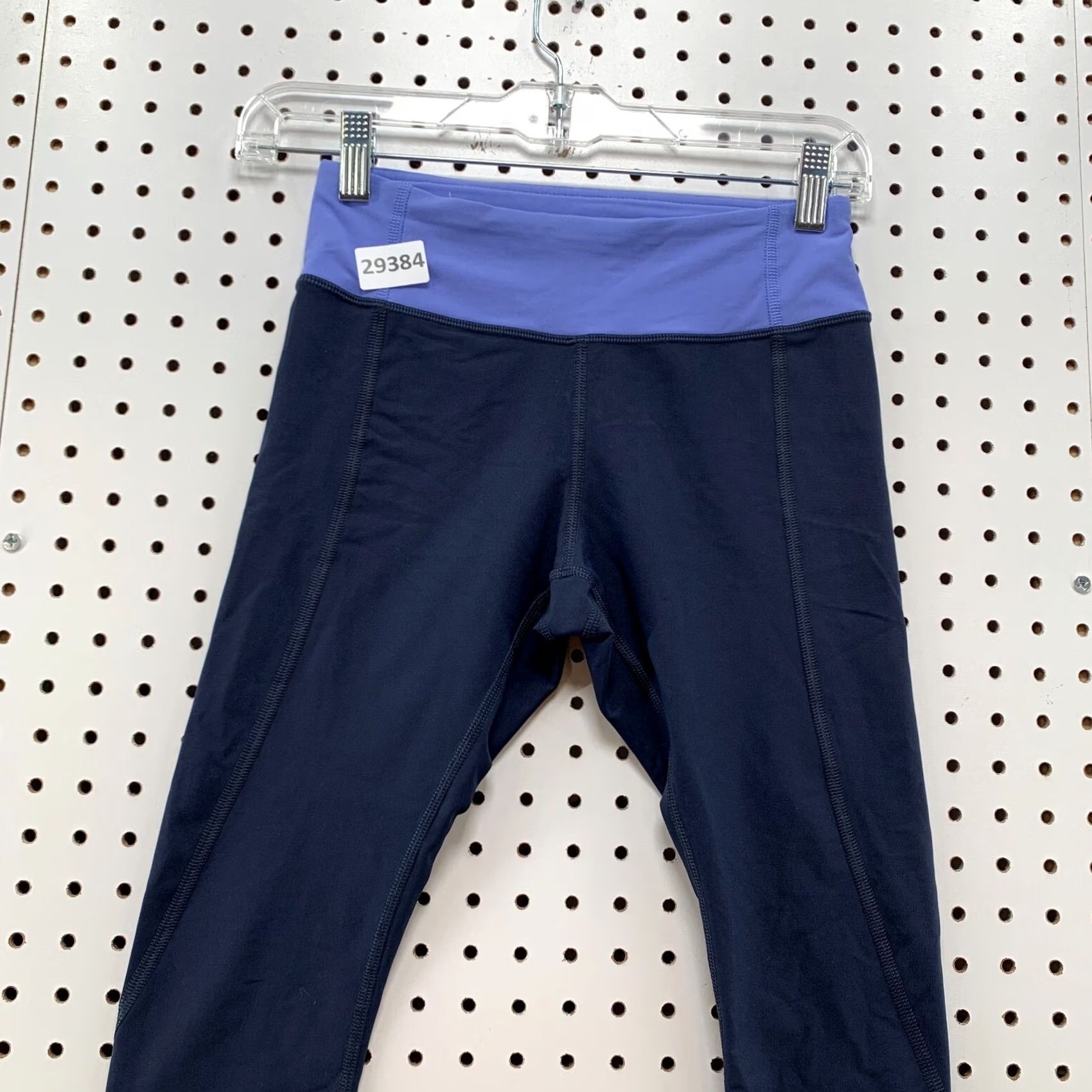 Lululemon Lululemon Leggings Womens Size 4 Fits 25X15 Blue Active Yoga Crop Zip Pockets Size 27" / US 4 / IT 40 - 5 Thumbnail
