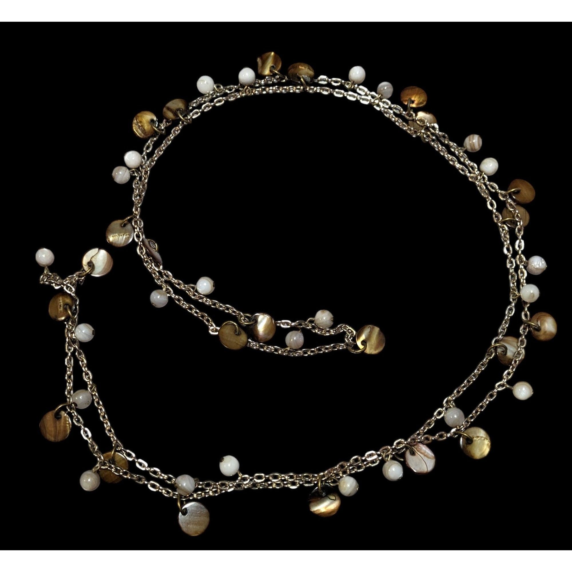 Other Bohemian Beaded Shell Charm Extra Long Necklace Size ONE SIZE - 1 Thumbnail