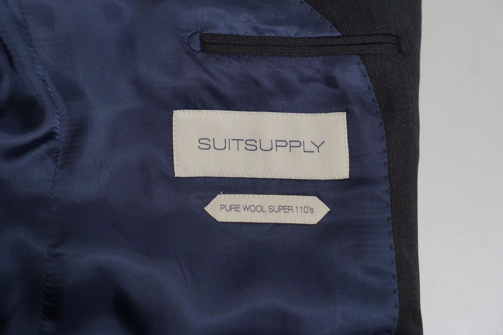 Suitsupply Men Suitsupply Blazer Napoli Grey Wool S110 Zignone UK/US36S Size 36S - 3 Thumbnail
