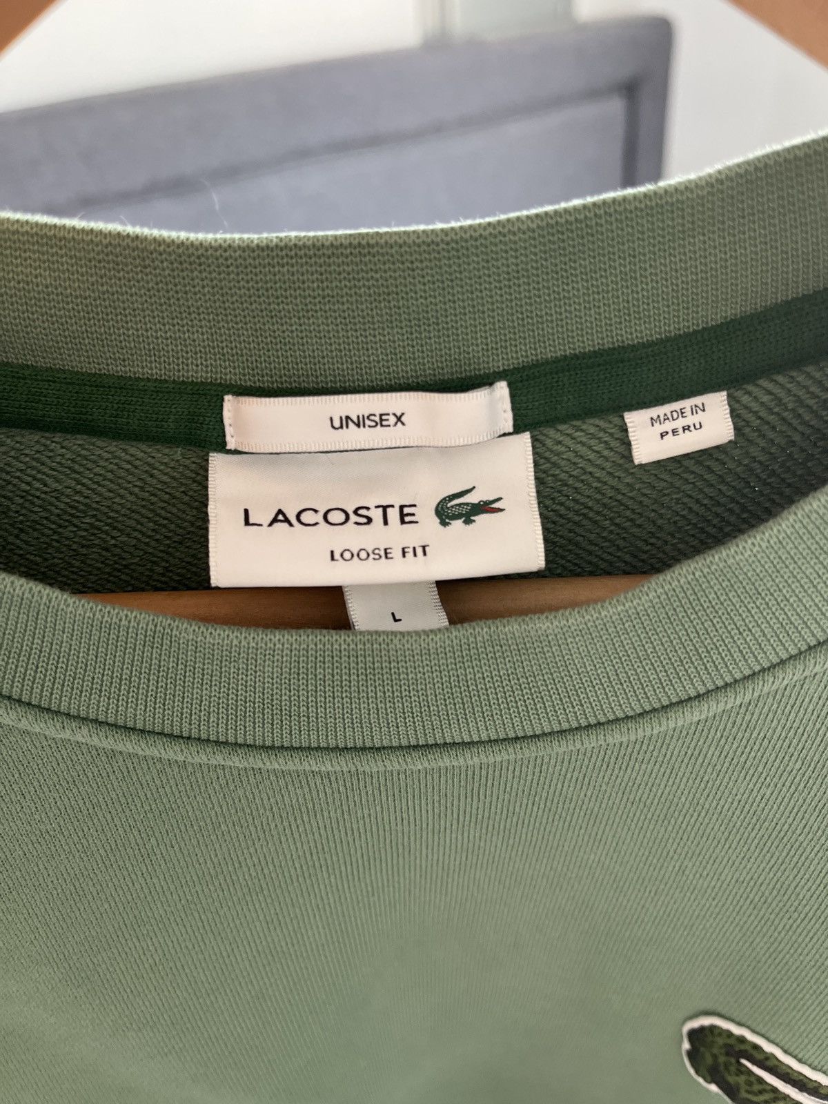 Lacoste Lacoste Unisex Loose Fit Crocodile Badge Jogger (Green) Size US L / EU 52-54 / 3 - 3 Thumbnail