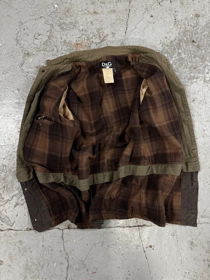 Dolce & Gabbana AW2003 Dolce & Gabbana Khaki Multi-Zip Cargo Jacket Size US M / EU 48-50 / 2 - 7 Thumbnail