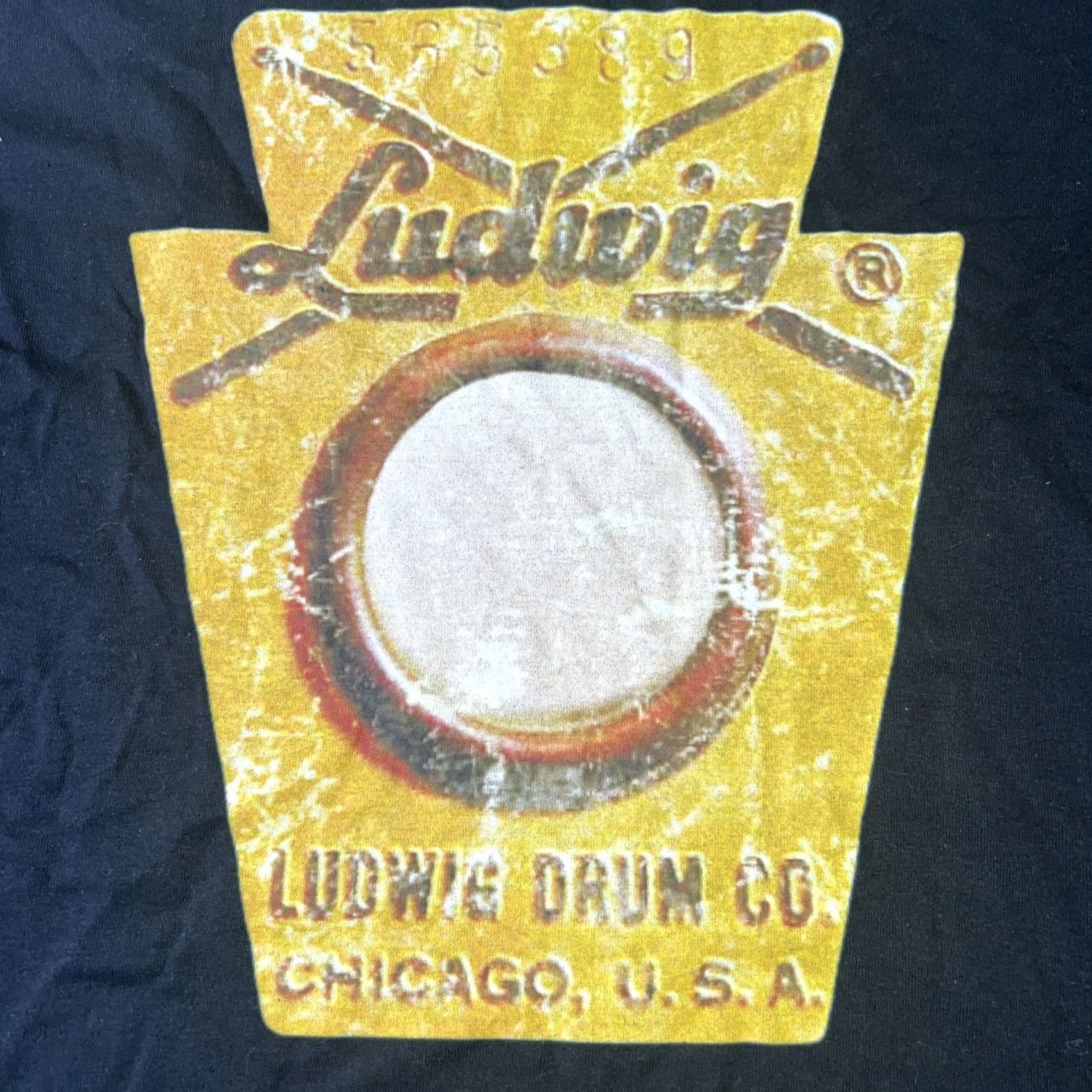 Gildan Ludwig Drum Company Chicago IL USA Logo Shirt Large Black Drums Authentic Graphic Print T-Shirt Mens L USA Theme Limited Edition Size US L / EU 52-54 / 3 - 2 Thumbnail