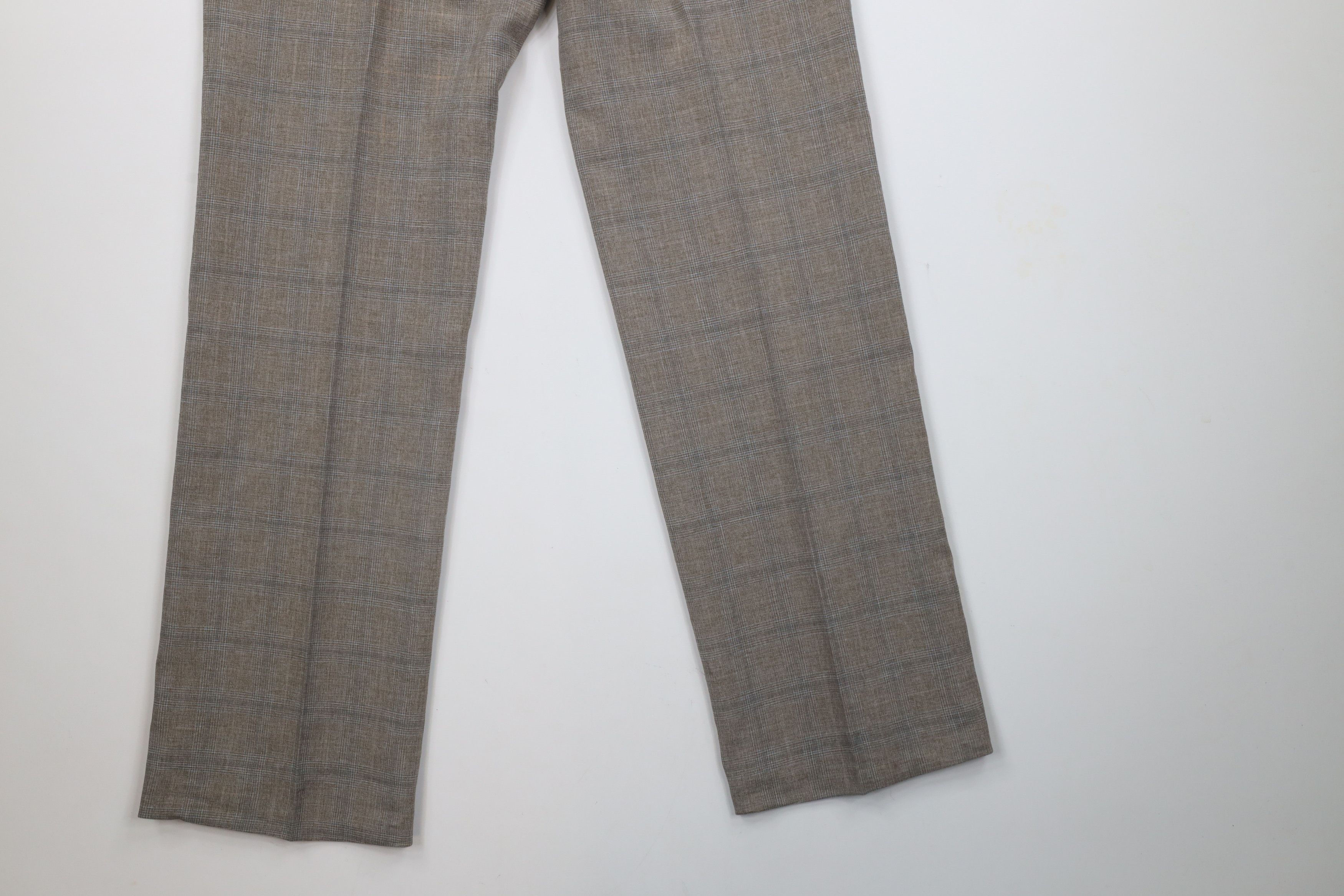 Vintage Vintage 70s Streetwear Bell Bottoms Chino Pants Plaid USA Size US 32 / EU 48 - 11 Thumbnail