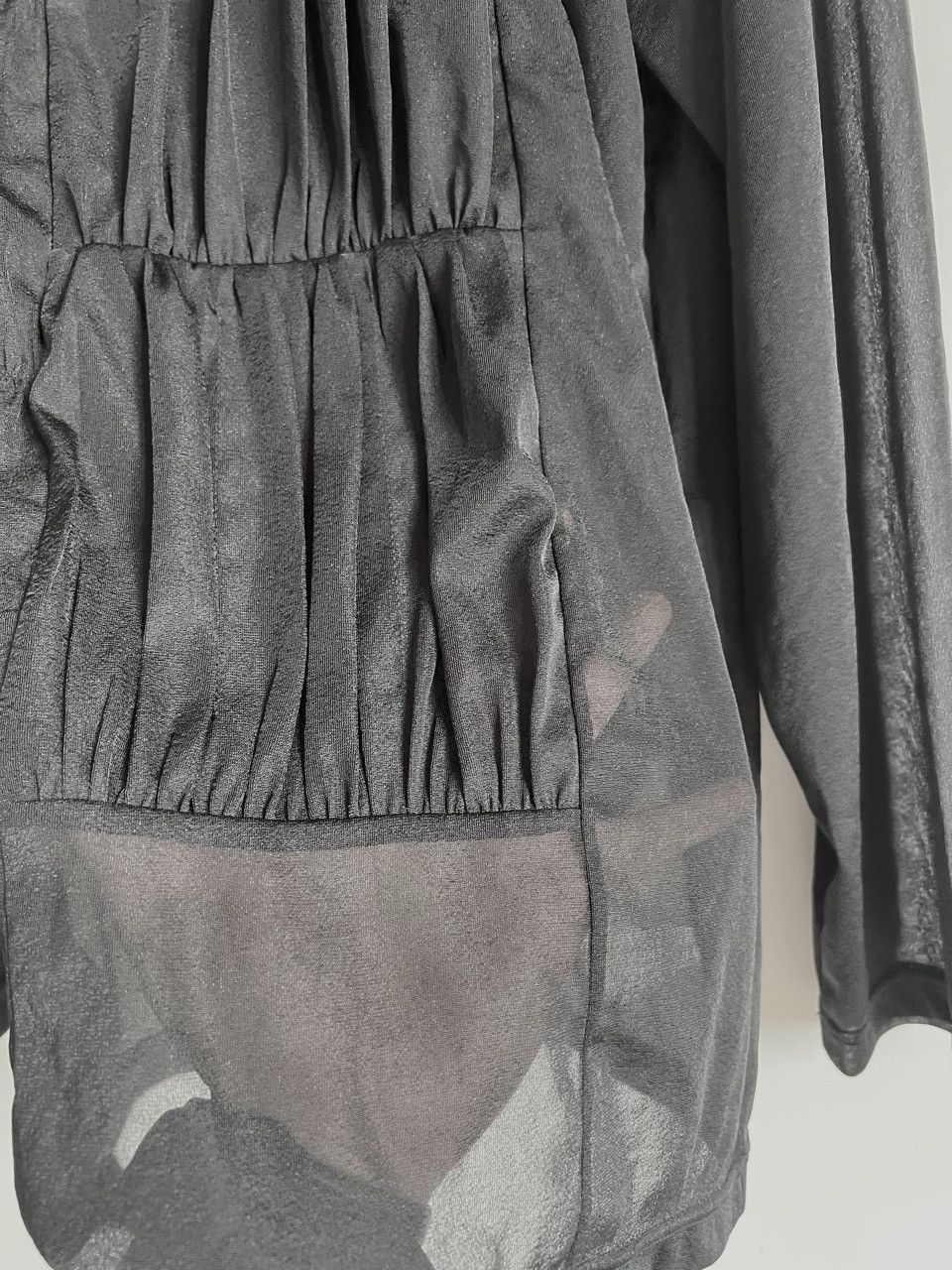 Comme des Garcons COMME des GARCONS - Sheer Gathered Patchwork Long Sleeve Top Size M / US 6-8 / IT 42-44 - 5 Thumbnail