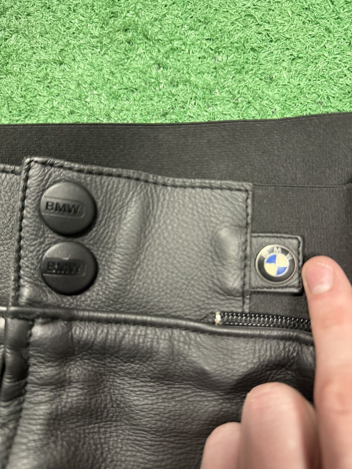 BMW Black leather bmw biker pants Size US 40 / EU 56 - 2 Thumbnail
