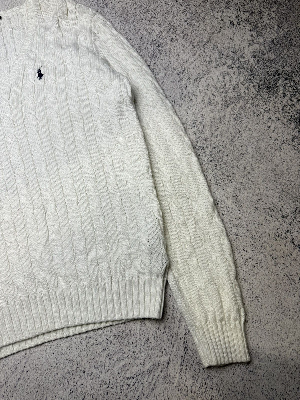 Polo Ralph Lauren Vintage Polo Ralph Lauren Sweater Cable Knit white Women's Size XL / US 12-14 / IT 48-50 - 7 Thumbnail