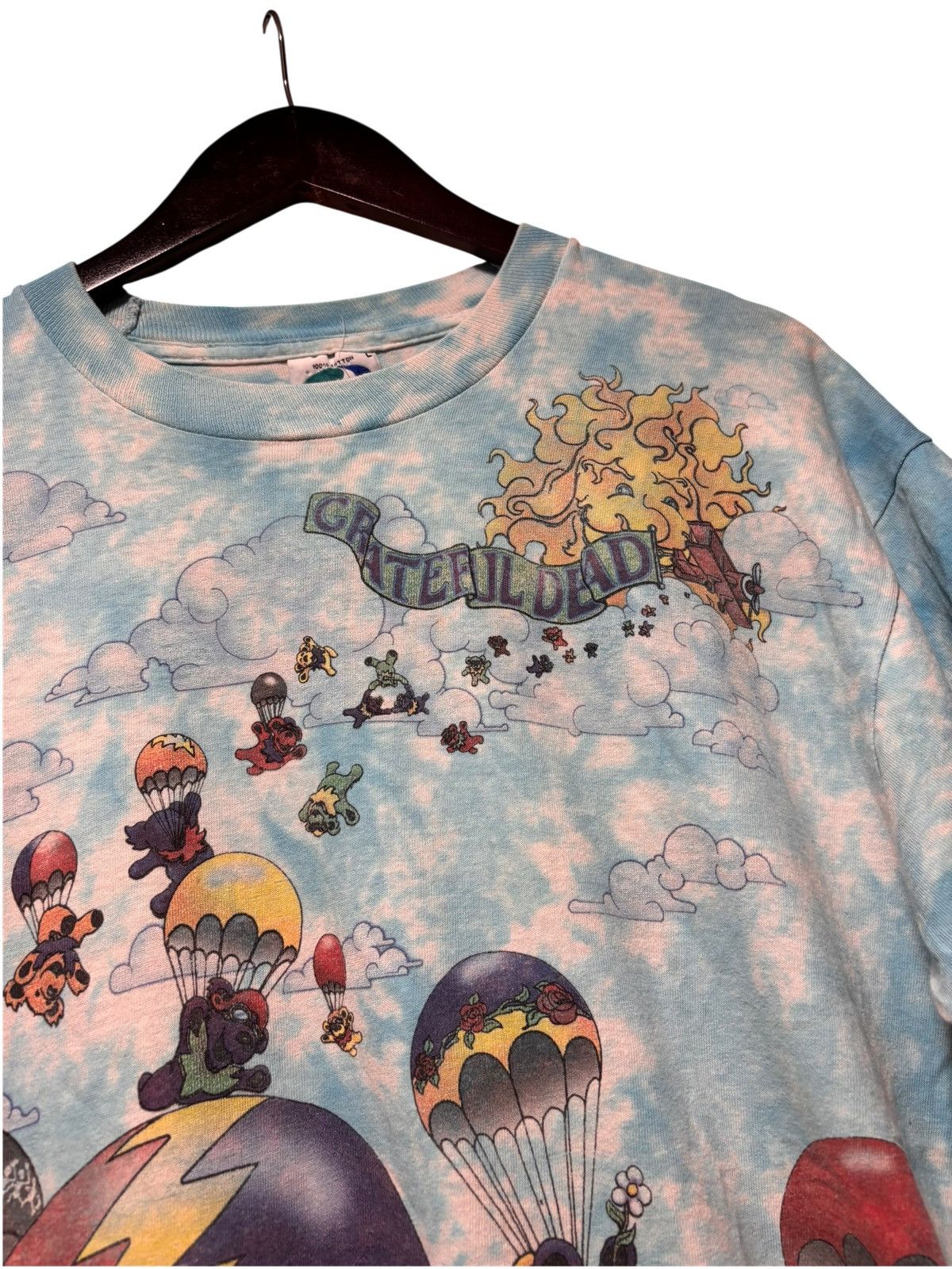 Grateful Dead × Liquid Blue Vintage 1993 Grateful Dead T Shirt SZ L Skydiving Bears AOP Size US L / EU 52-54 / 3 - 2 Thumbnail
