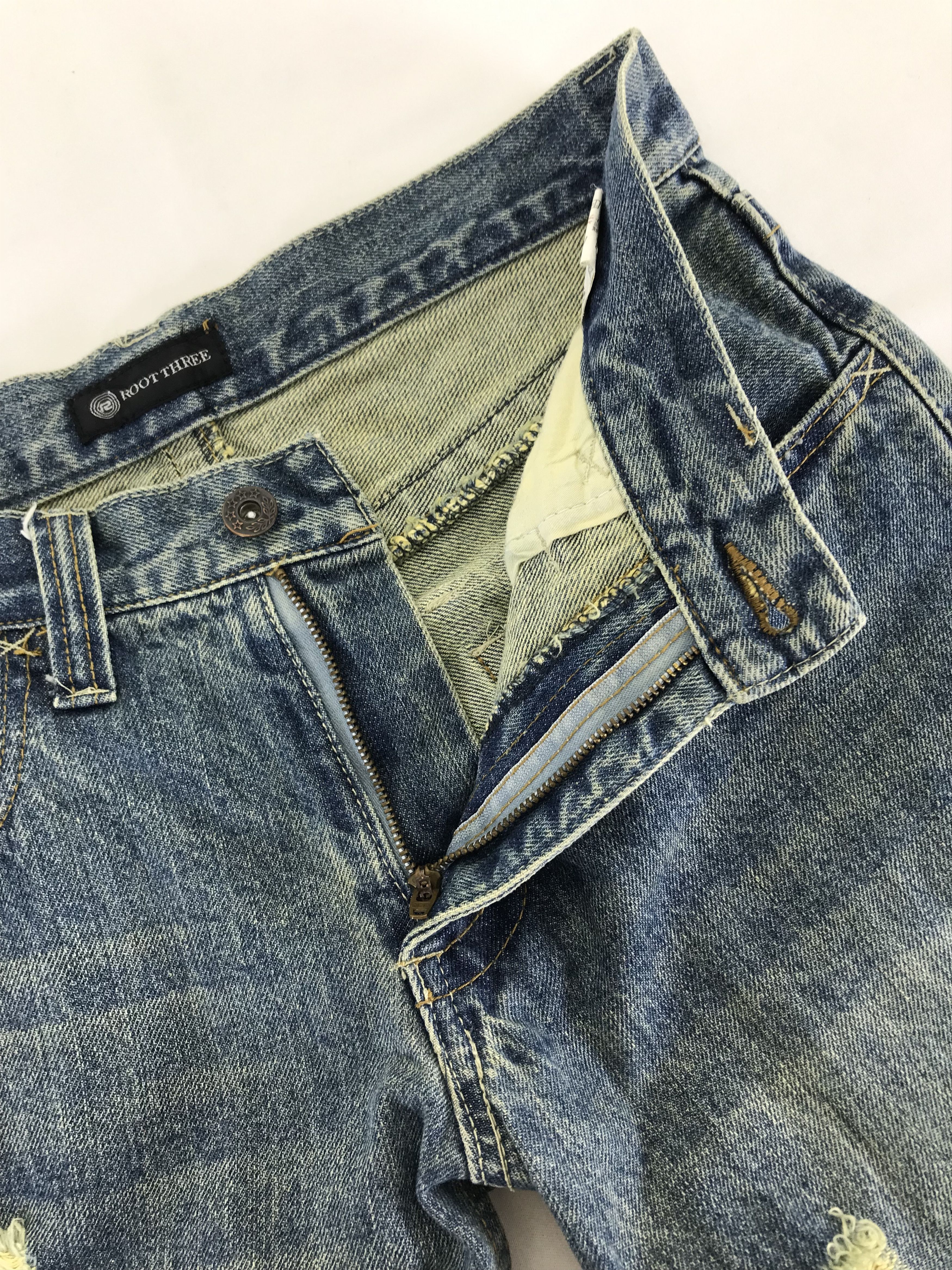 Vintage Vintage Root Three Blue Washed Jeans Size US 30 / EU 46 - 9 Thumbnail