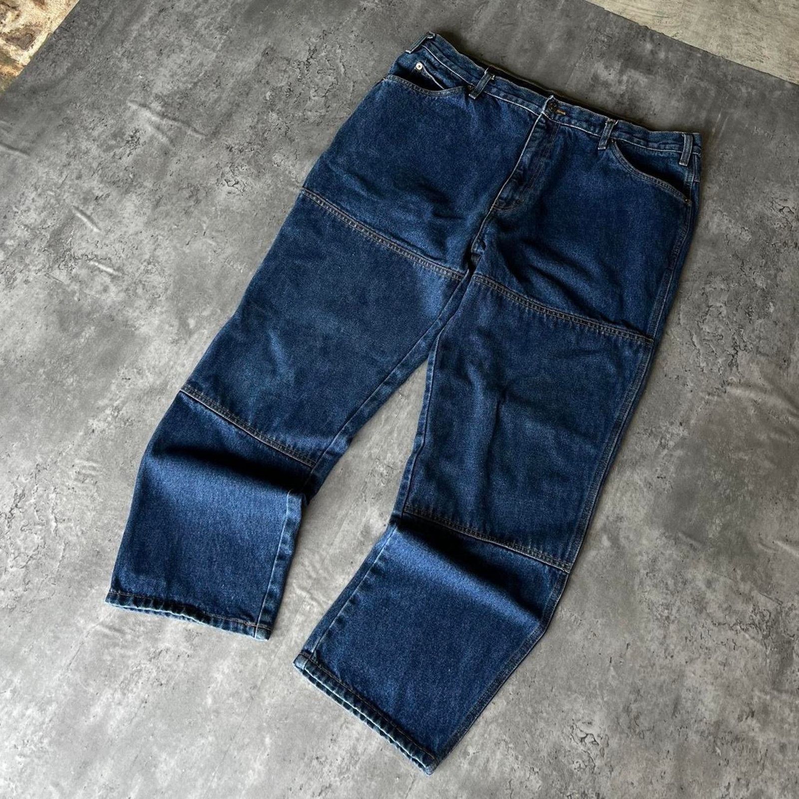 Carhartt × Vintage Crazy Vintage Y2K Double Knee Denim Carpenter Jeans Size US 40 / EU 56 - 2 Thumbnail