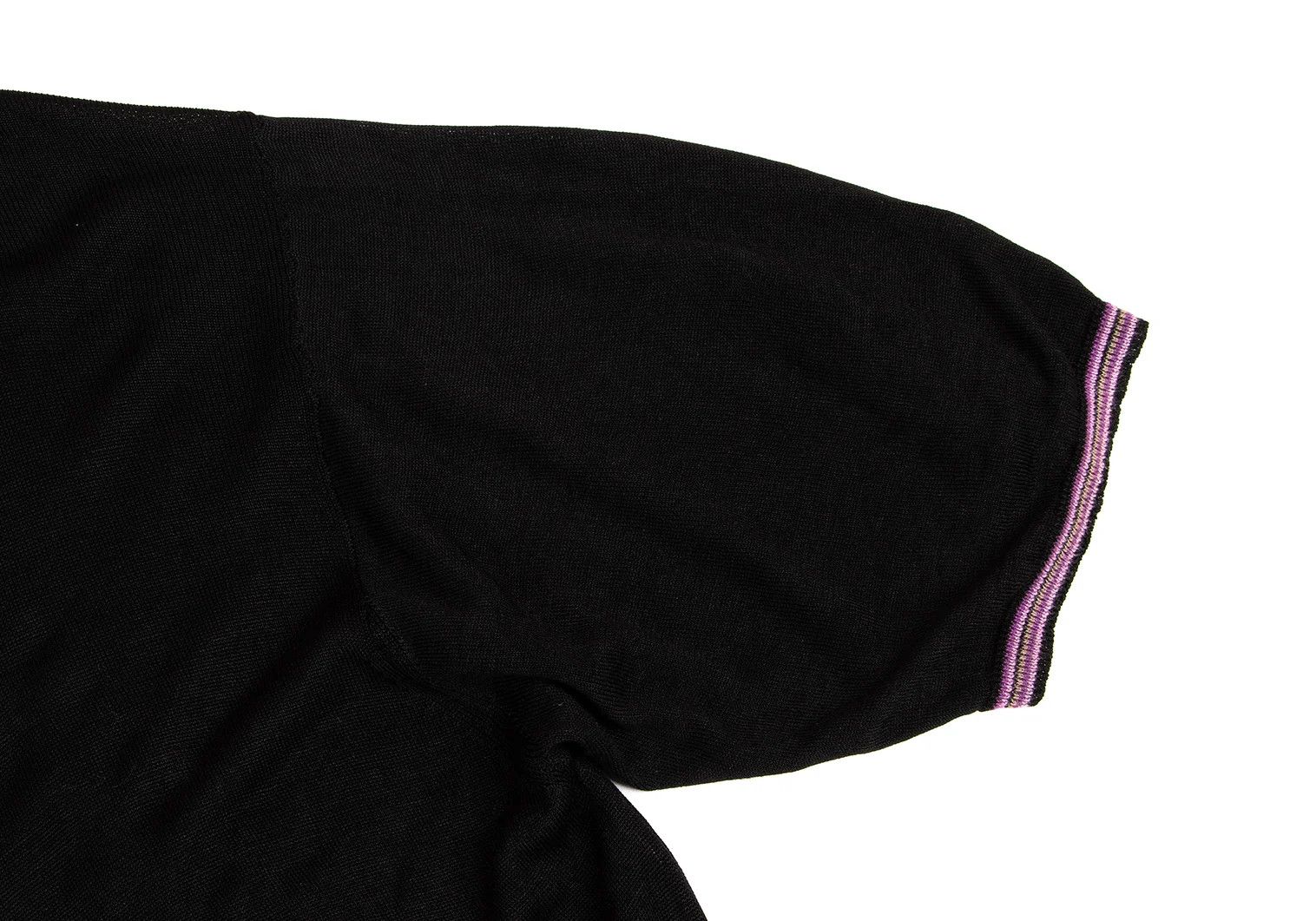 Yohji Yamamoto Yohji Yamamoto Silk Overlay Short Sleeve Knit Size US M / EU 48-50 / 2 - 5 Thumbnail