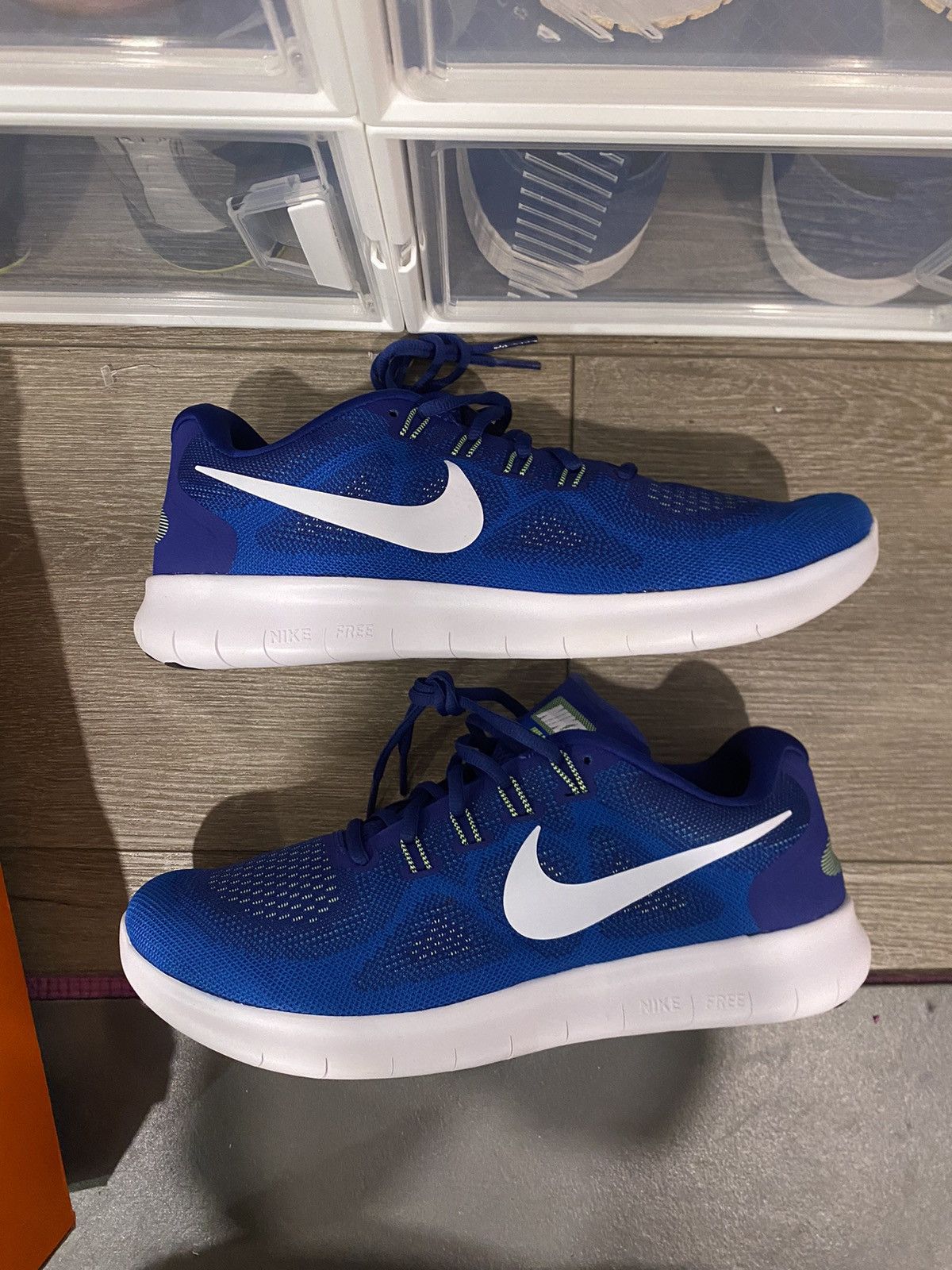 Nike Nike Free Rn 2017 Size 10 Deep Royal Blue White DS Grailed