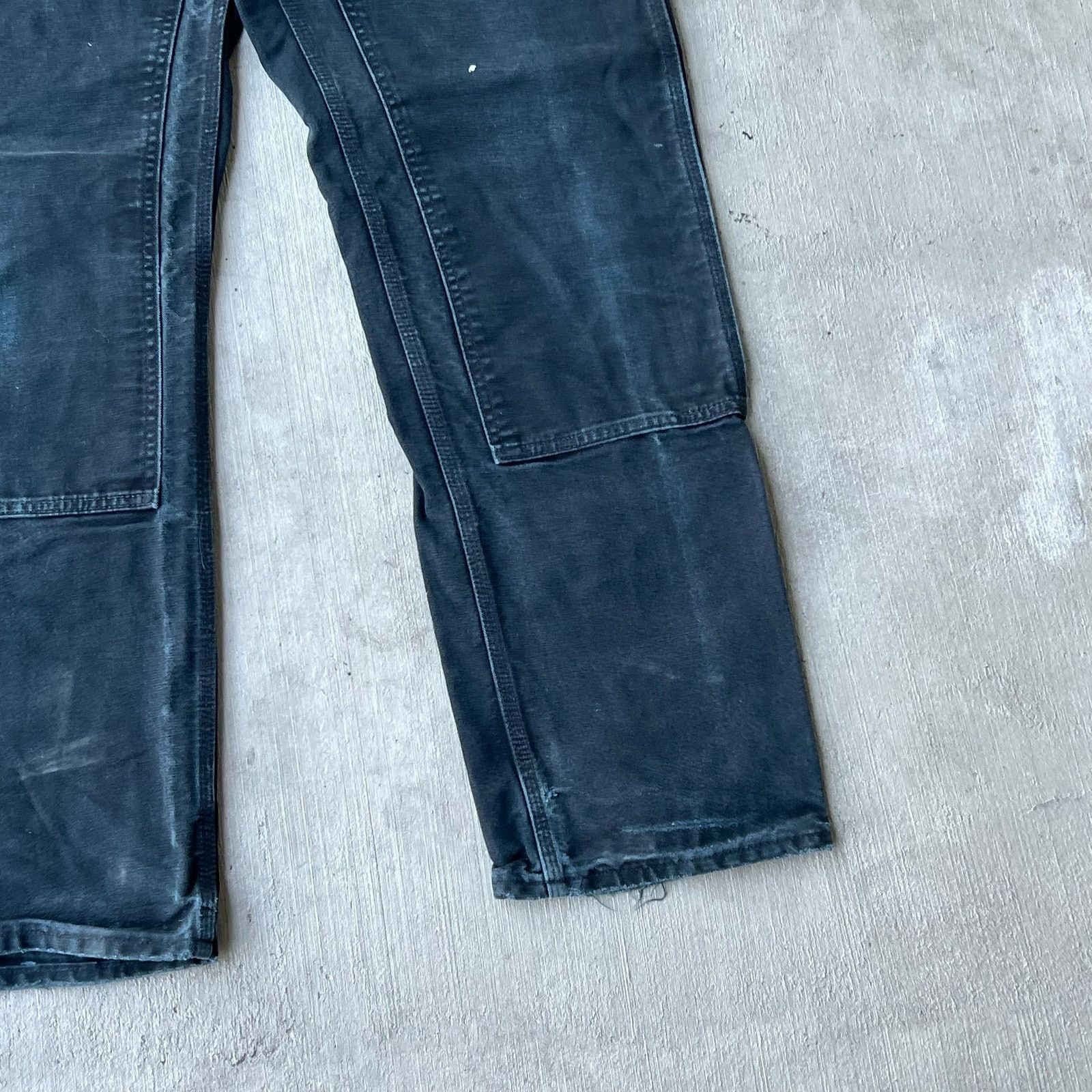 Carhartt × Vintage Carhartt faded black double knee work wear carpenter pants Size US 32 / EU 48 - 4 Thumbnail