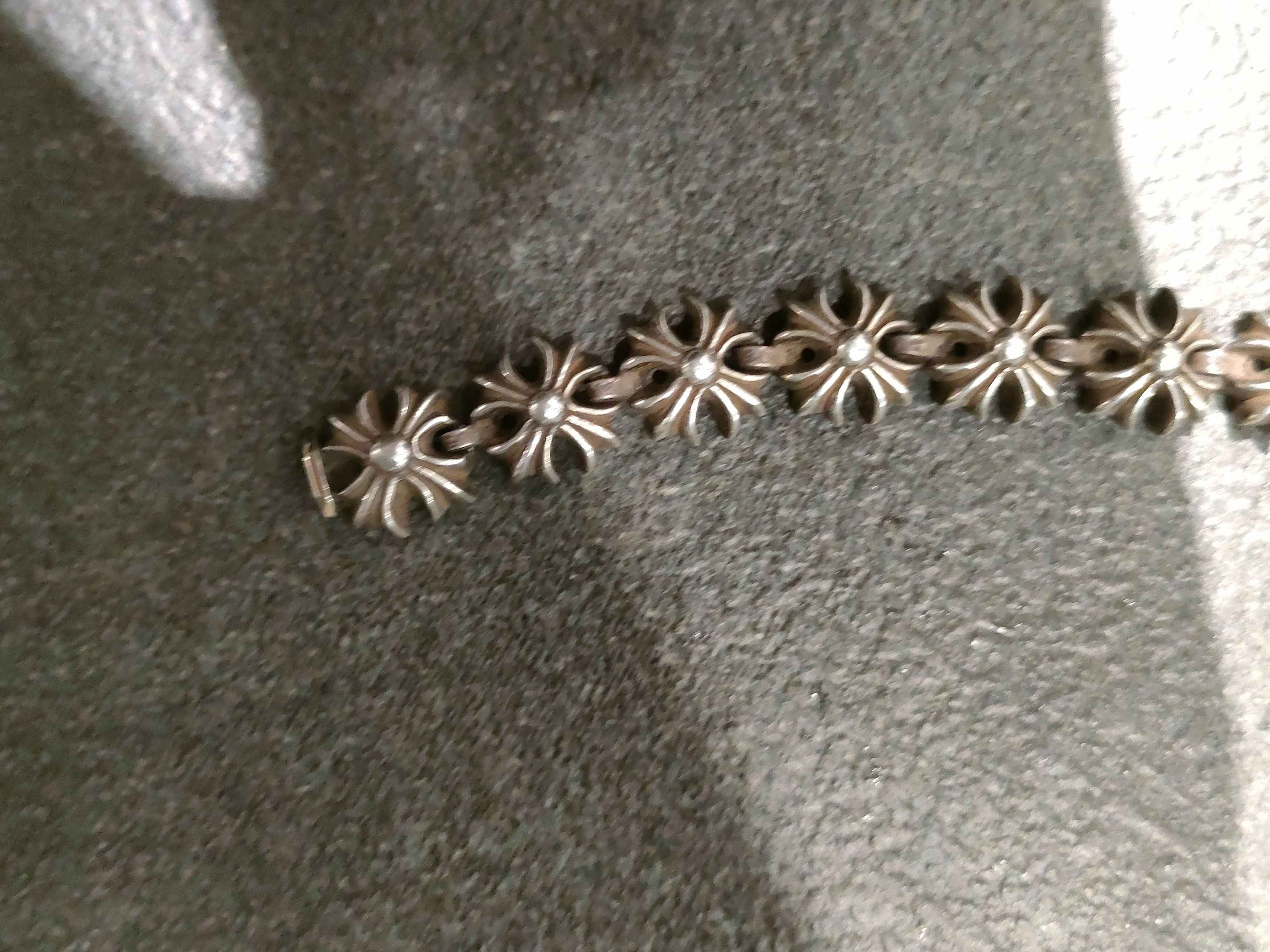 Chrome Hearts Chrome Hearts Silver Tiny CH Plus Cross Bracelet Size ONE SIZE - 6 Thumbnail