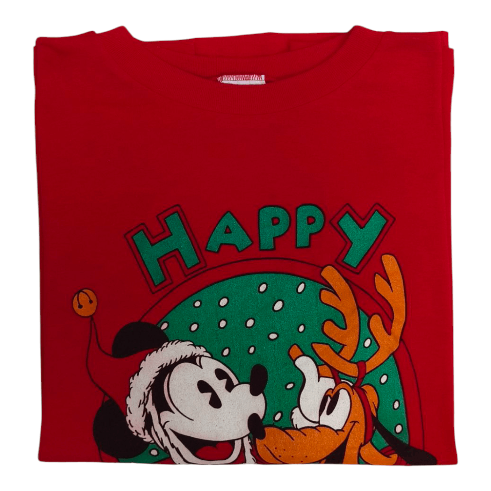 Mickey Mouse Vintage HAPPY HOLIDAYS THE WALT DISNEY COMPANY BY AMI Tee Size US XL / EU 56 / 4 - 7 Thumbnail