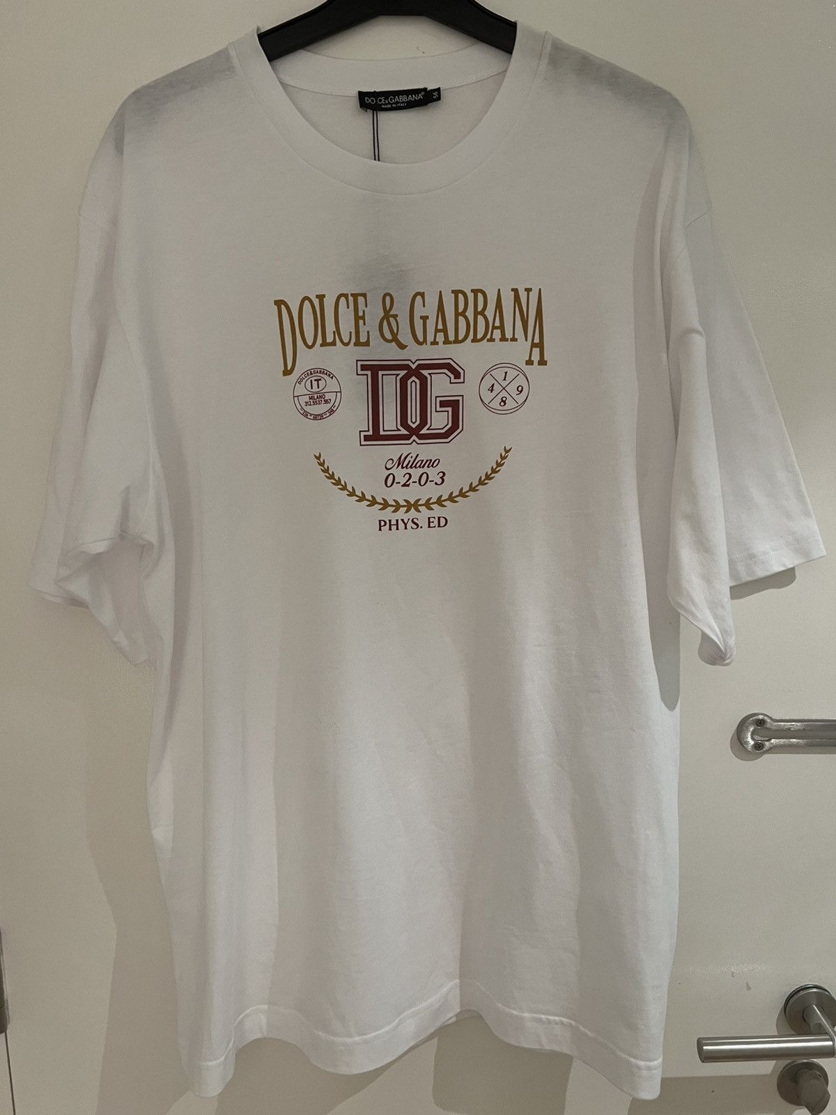 Dolce & Gabbana Dolce&cabana logo T-shirt white size 56 Size US XL / EU 56 / 4 - 1 Thumbnail